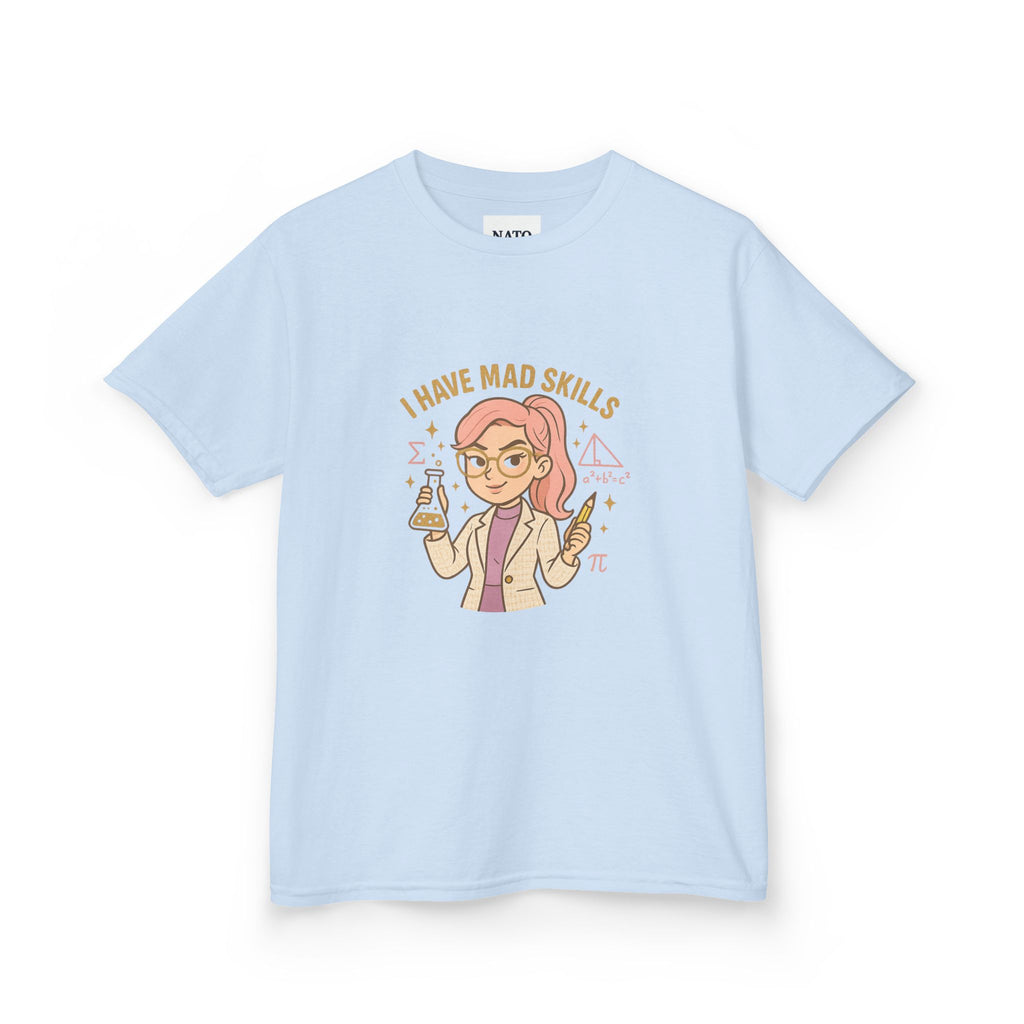 Kids Science Tee - 'I Have Mad Skills', Fun Kids Shirt for STEM Lovers, Perfect for School or Birthdays, Gift for Young Innovators, [...]