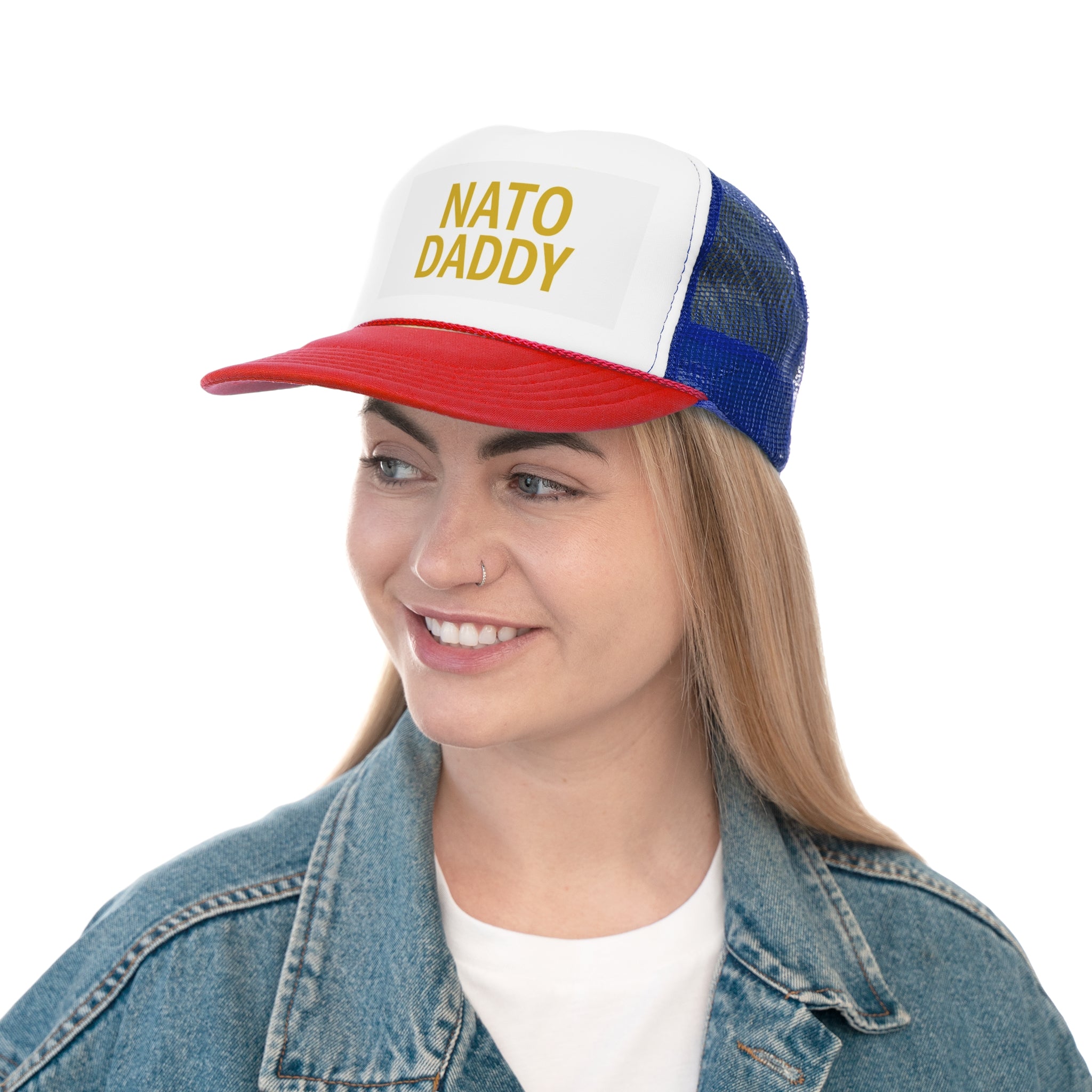 Playful "NATO DADDY" Trucker Cap | Fun Gift for Dad, Cool Father's Day Cap, Stylish Outdoor Hat, Summer Accessory, Trendy Dad Hat