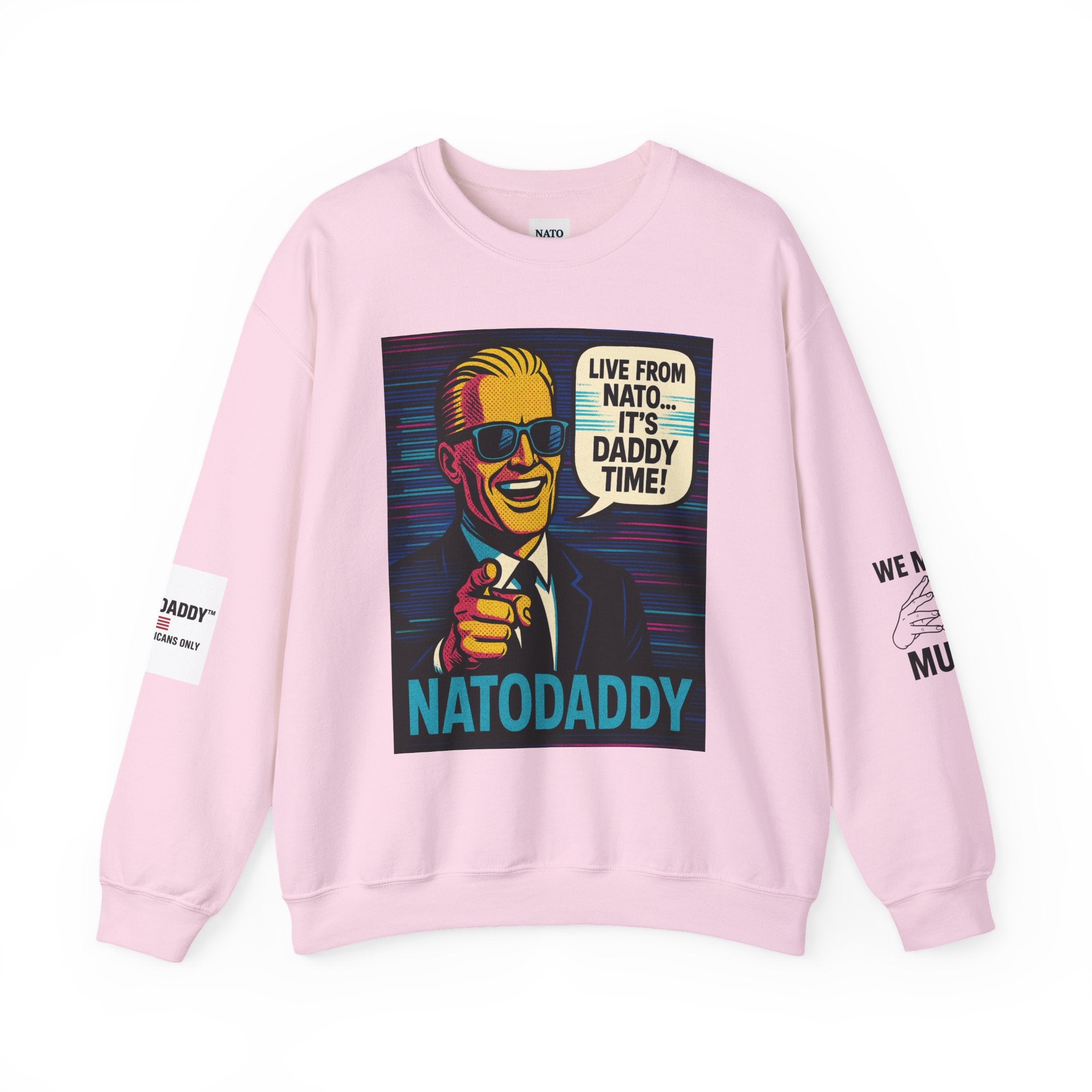 NATODADDY Humor Crewneck Sweatshirt, Unisex Sweatshirt, Funny Gift for Dads, Dad Humor Apparel, Casual Wear for Holidays