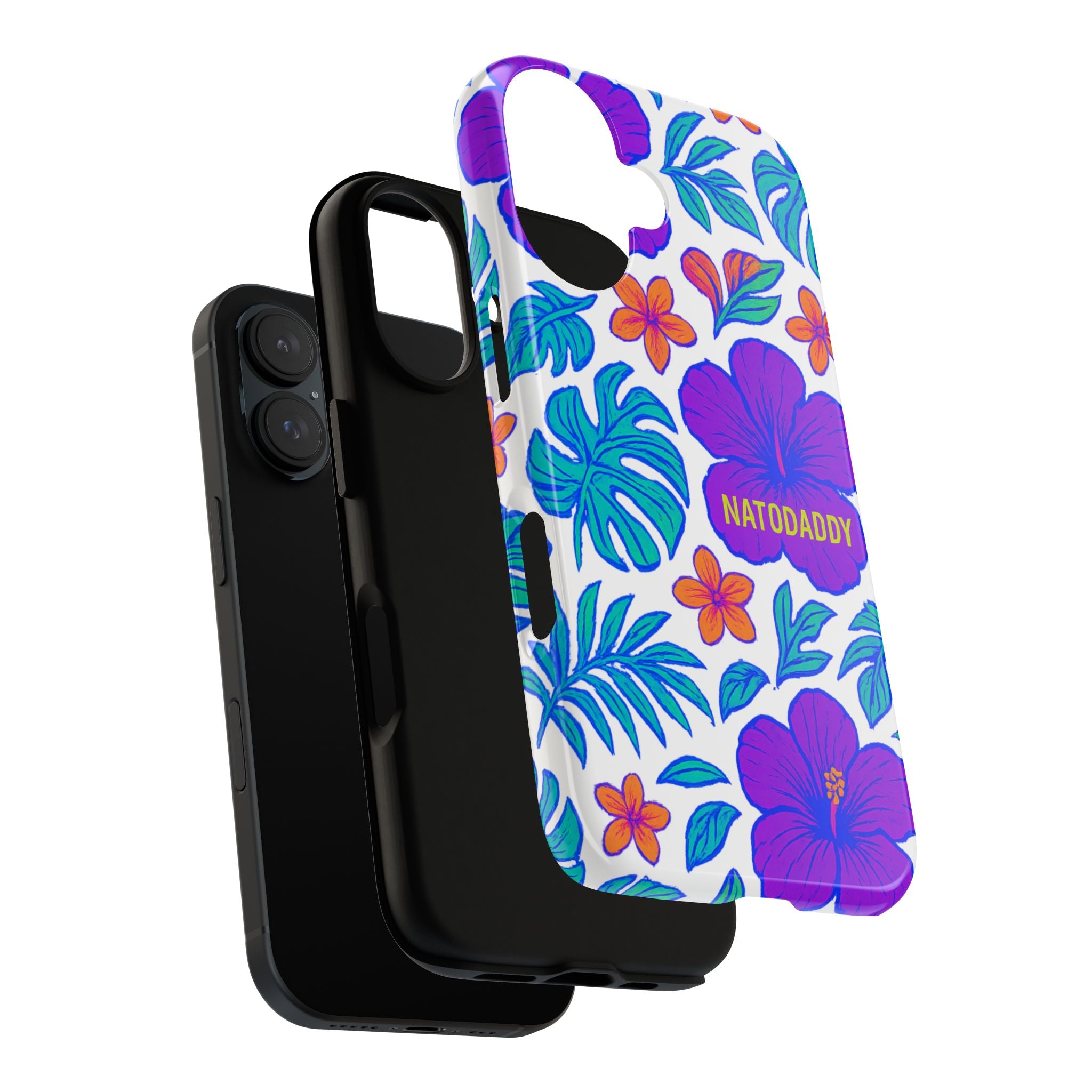 Tropical Phone Case | Tough Cases with Floral Design, Gift for Him/Her, Summer Vibe, Phone Accessory, Cute Design