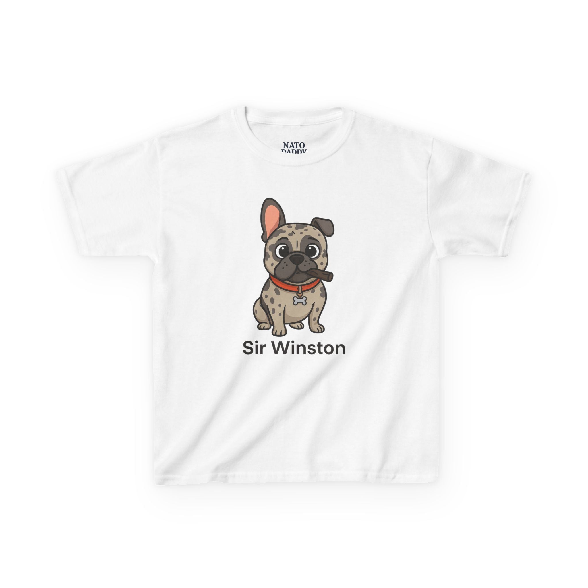 Sir Winston Dog Kids Tee, Cute Dog Shirt, Pet Lover Gift, Fun Casual Wear, Birthday Gift, Animal Lover Apparel
