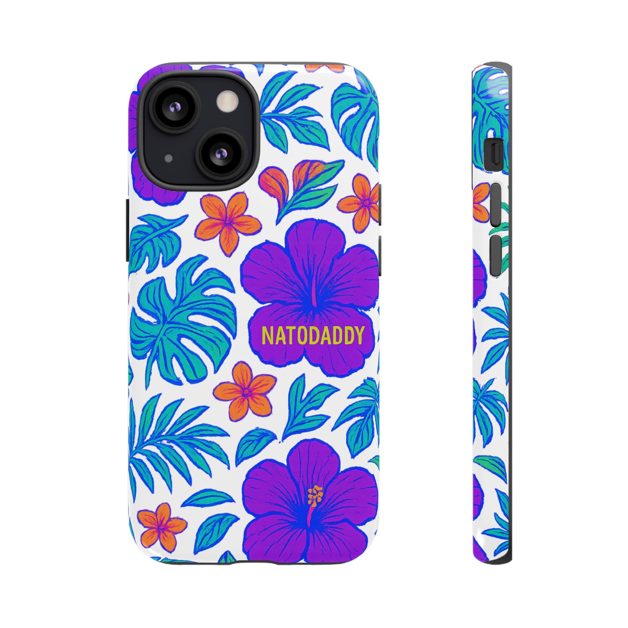 Tropical Phone Case | Tough Cases with Floral Design, Gift for Him/Her, Summer Vibe, Phone Accessory, Cute Design