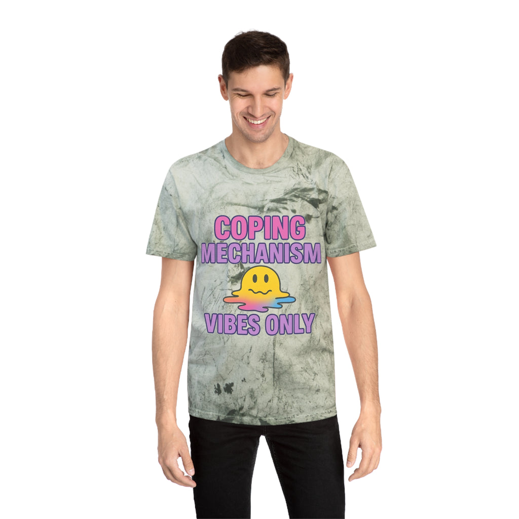 Colorful Coping Mechanism T-Shirt, Summer Casual Wear, Gift for Mental Health Awareness, Mood Boosting Apparel, Unisex Fashion