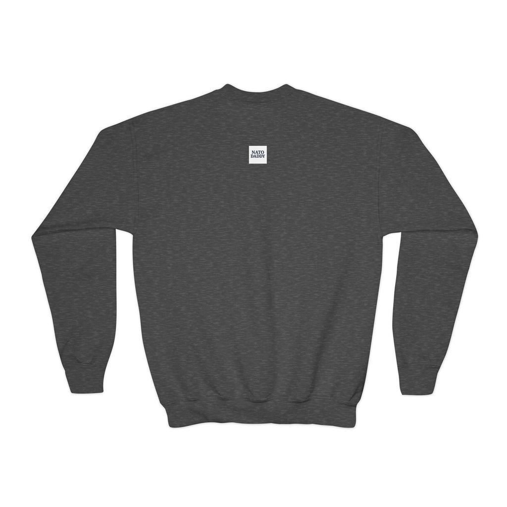 Hip Retro Youth Crewneck Sweatshirt with Fun NATO DADDY Design, Stylish Streetwear, Gift Idea for Kids, Cool Casual Wear, Trendy [...]