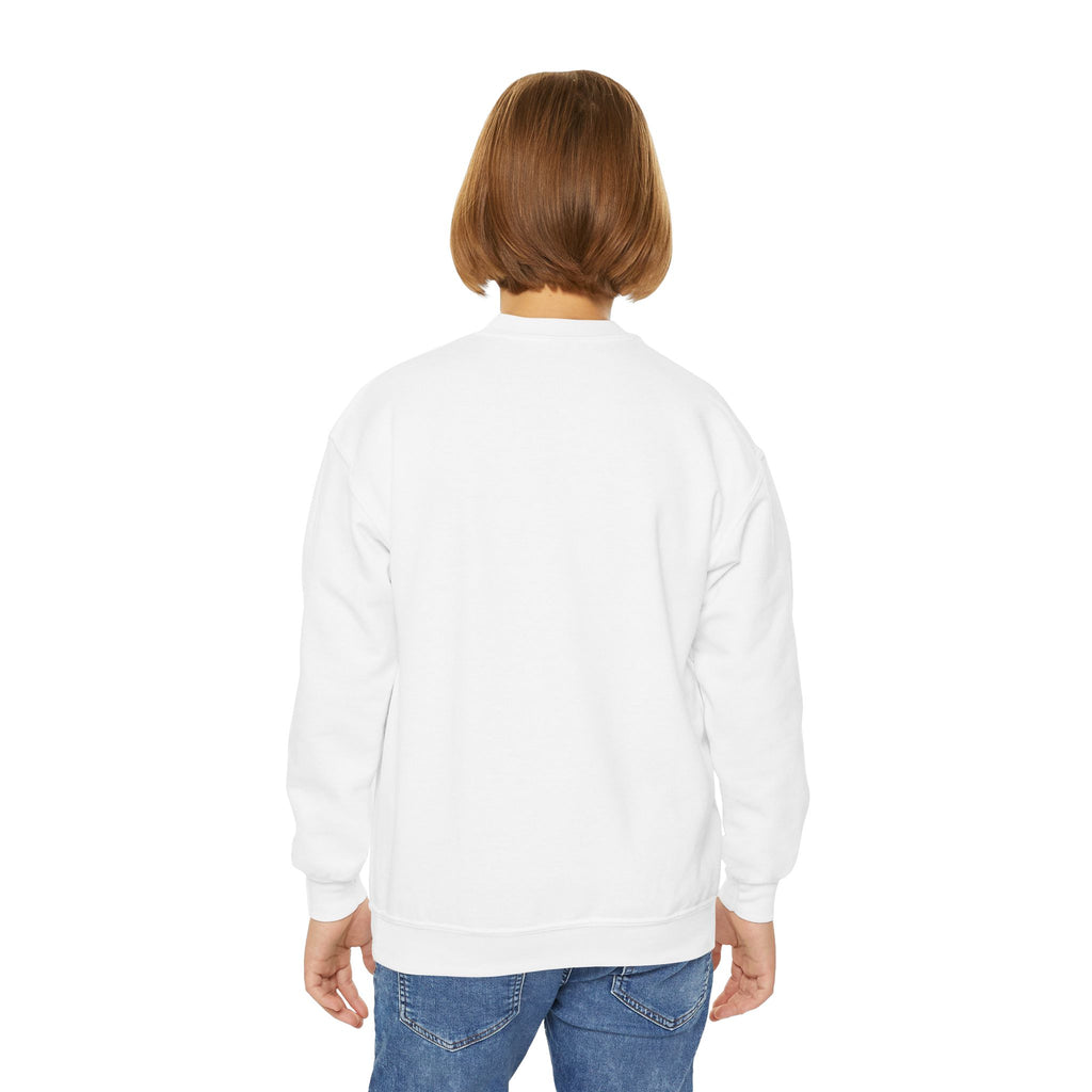Youth Crewneck Sweatshirt with Fun Cartoon Graphics, Cozy Kids Sweater, Perfect for Everyday Wear, Birthday Gift, Holiday Apparel