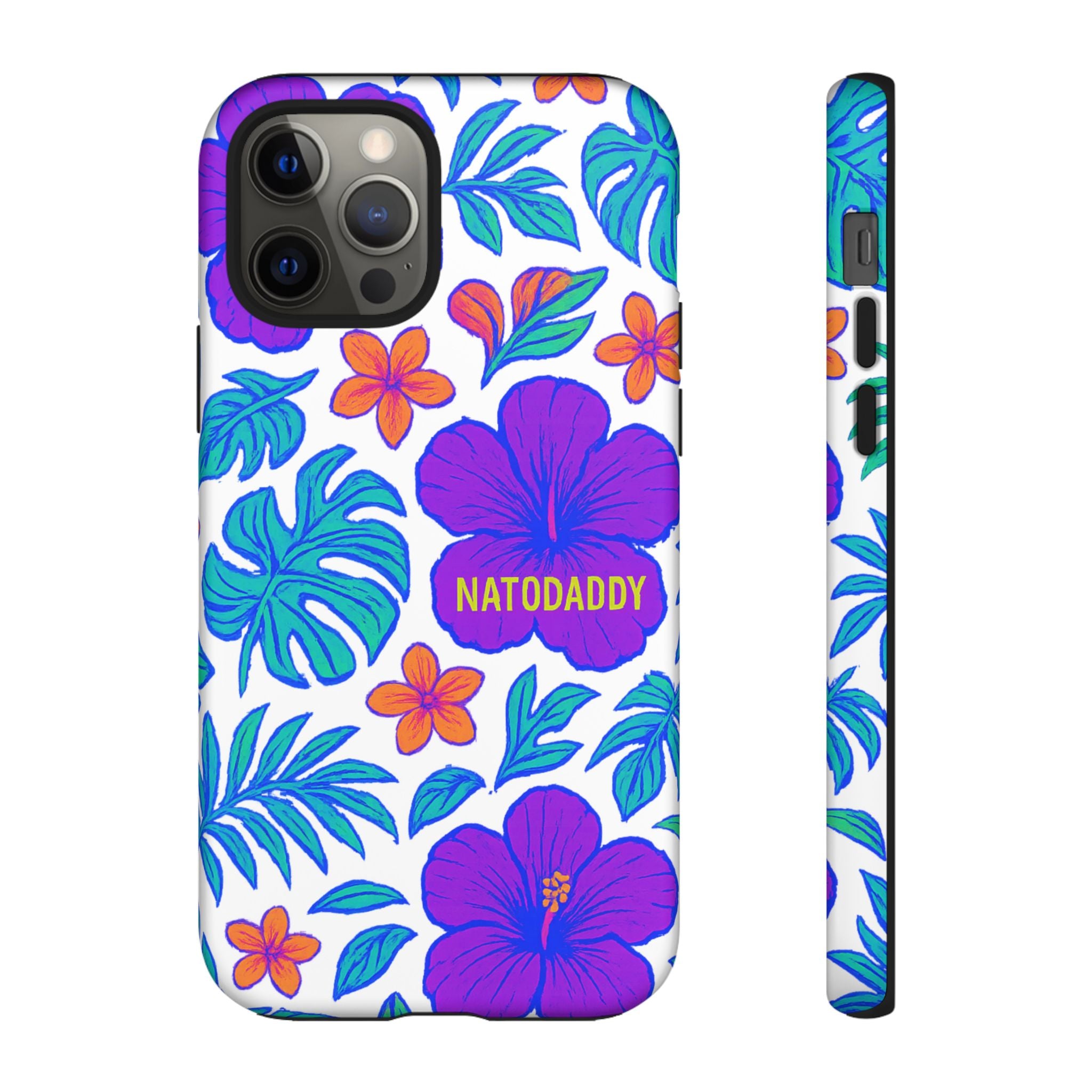 Tropical Phone Case | Tough Cases with Floral Design, Gift for Him/Her, Summer Vibe, Phone Accessory, Cute Design