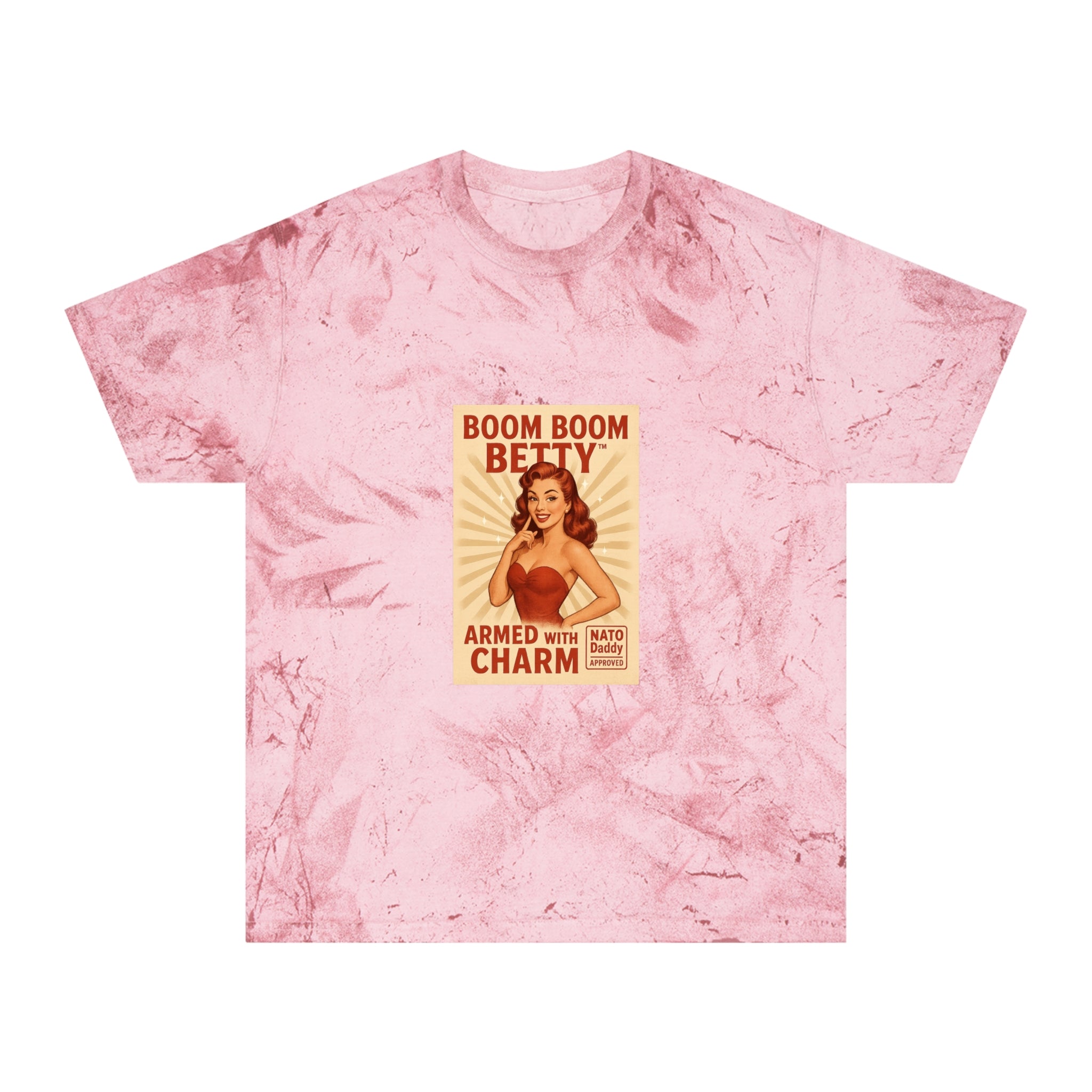 Colorful Retro Graphic T-Shirt | Boom Boom Betty | Casual Wear, Gifts for Her, Vintage Tee, Statement Shirt, Fun Outfit