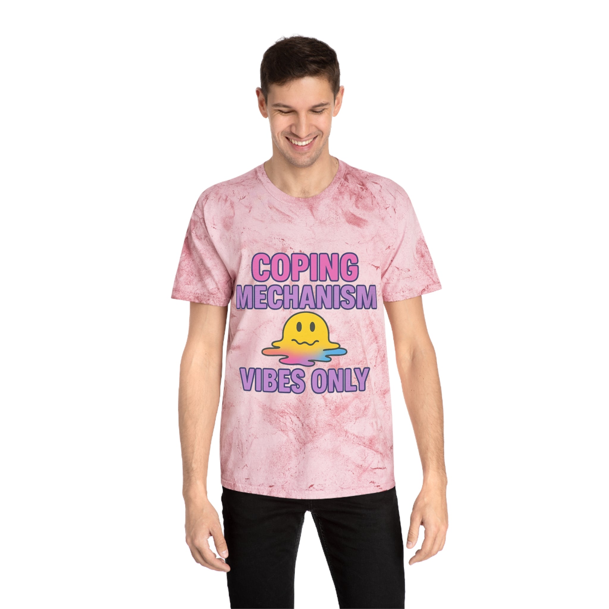 Colorful Coping Mechanism T-Shirt, Summer Casual Wear, Gift for Mental Health Awareness, Mood Boosting Apparel, Unisex Fashion
