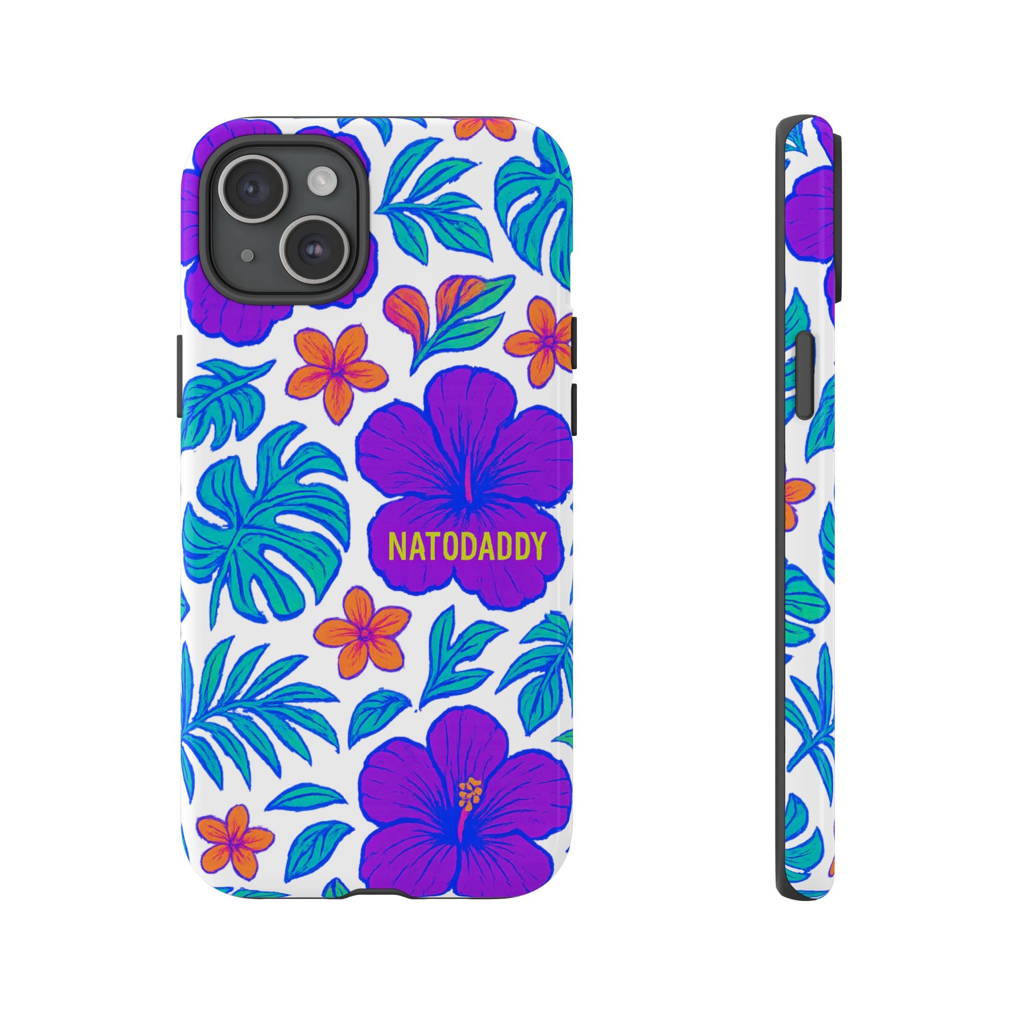 Tropical Phone Case | Tough Cases with Floral Design, Gift for Him/Her, Summer Vibe, Phone Accessory, Cute Design