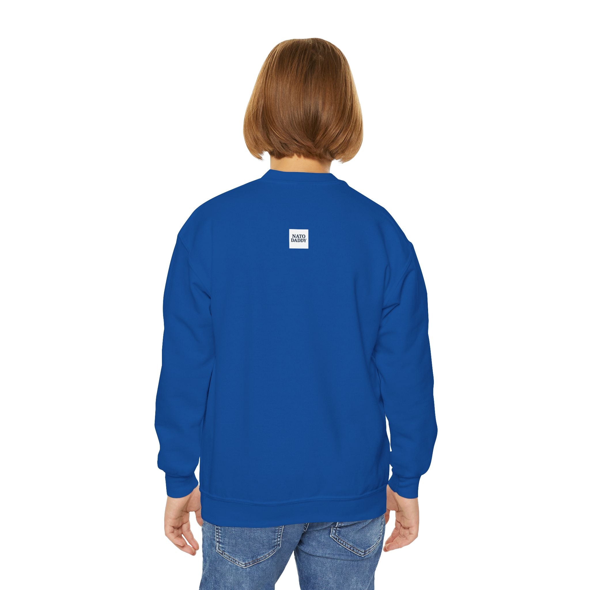 Hip Retro Youth Crewneck Sweatshirt with Fun NATO DADDY Design, Stylish Streetwear, Gift Idea for Kids, Cool Casual Wear, Trendy [...]