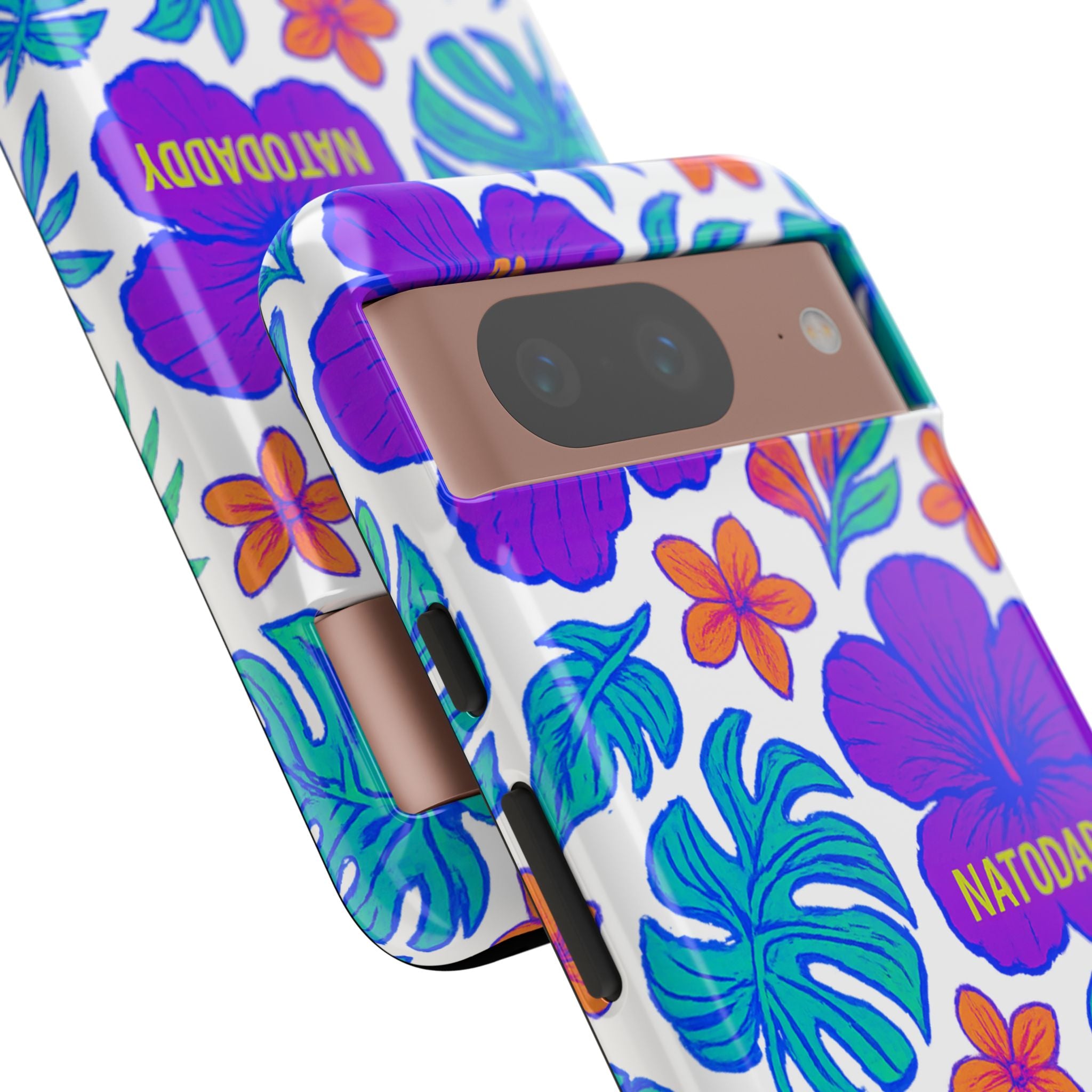 Tropical Phone Case | Tough Cases with Floral Design, Gift for Him/Her, Summer Vibe, Phone Accessory, Cute Design
