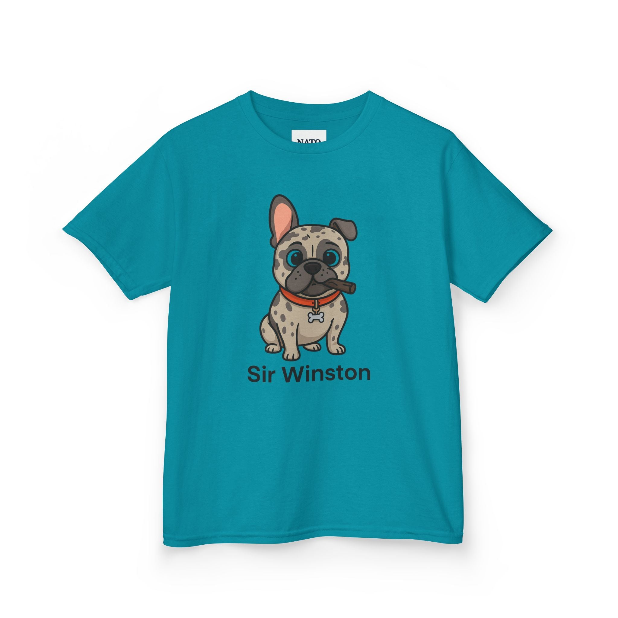 Sir Winston Dog Kids Tee, Cute Dog Shirt, Pet Lover Gift, Fun Casual Wear, Birthday Gift, Animal Lover Apparel