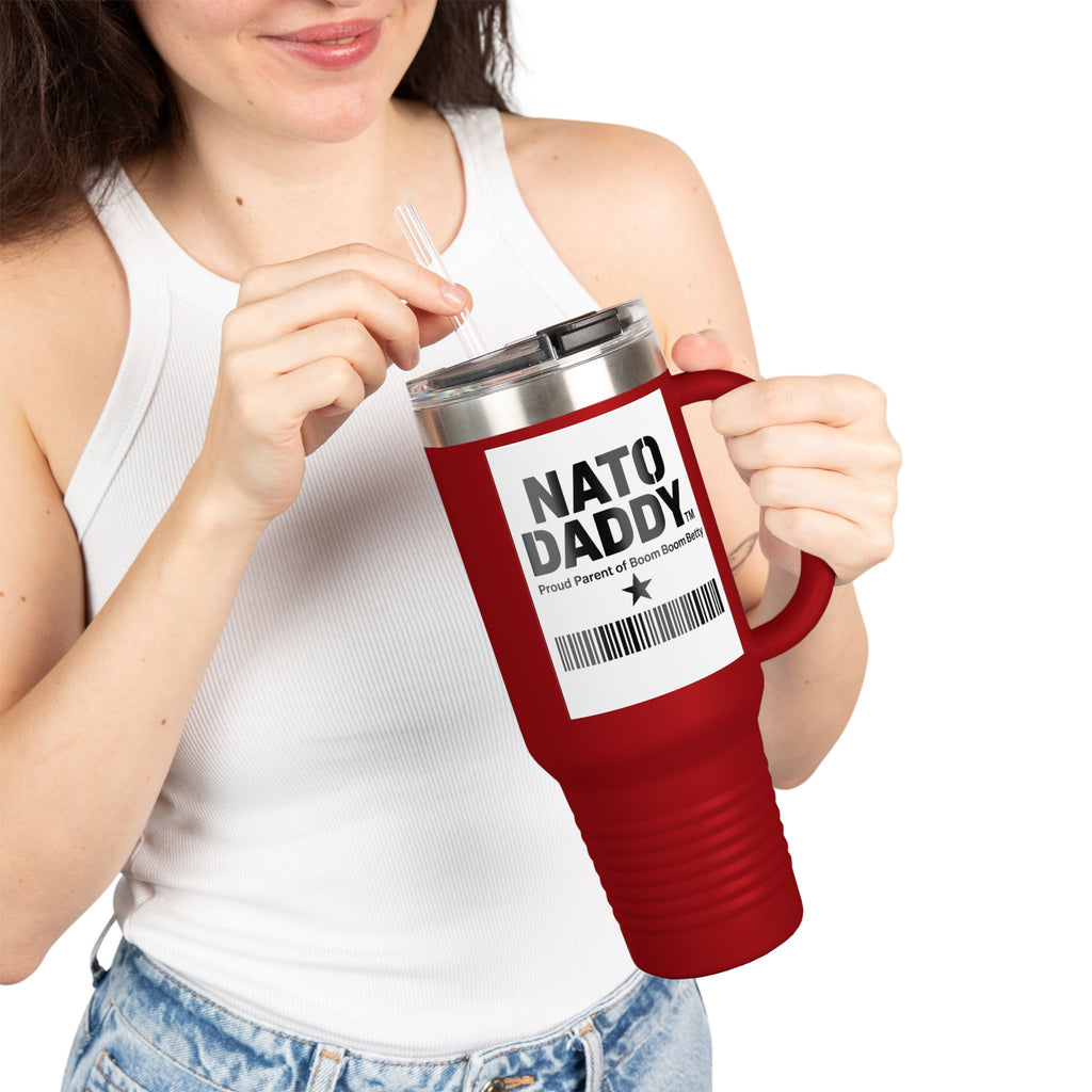 Nato Daddy Insulated Travel Mug | 40oz Dad Coffee Cup | Perfect for Gifts | Personalized Cooler Mug | Father's Day Essential