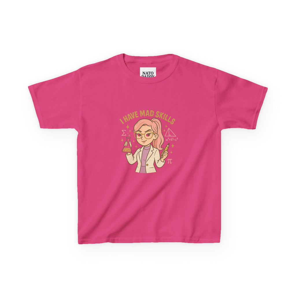 Kids Science Tee - 'I Have Mad Skills', Fun Kids Shirt for STEM Lovers, Perfect for School or Birthdays, Gift for Young Innovators, [...]