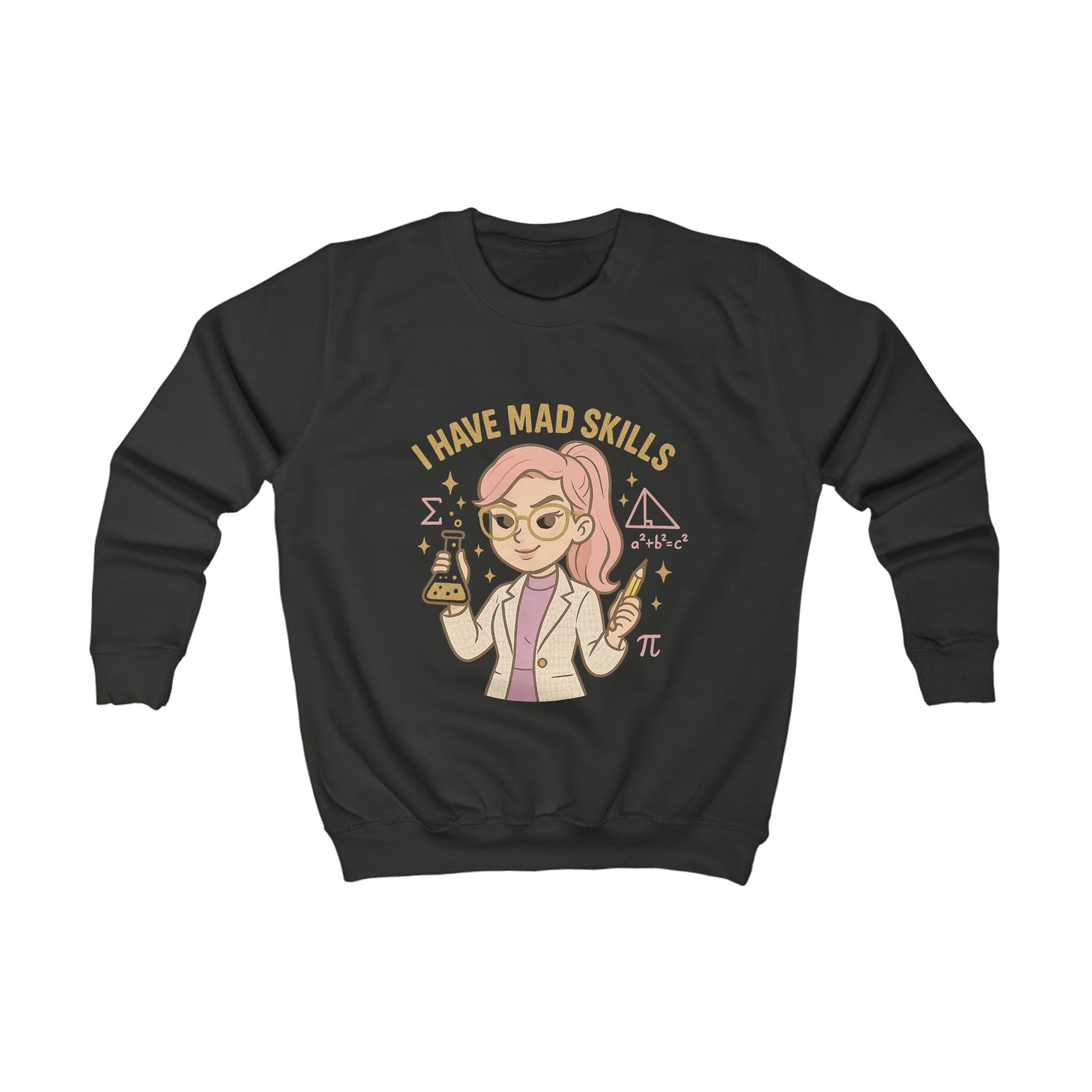 Fun Science Kids Sweatshirt, Mad Skills Gift, Youth Pullover, Educational Sweatshirt, Science Lover Apparel, Perfect for Birthdays