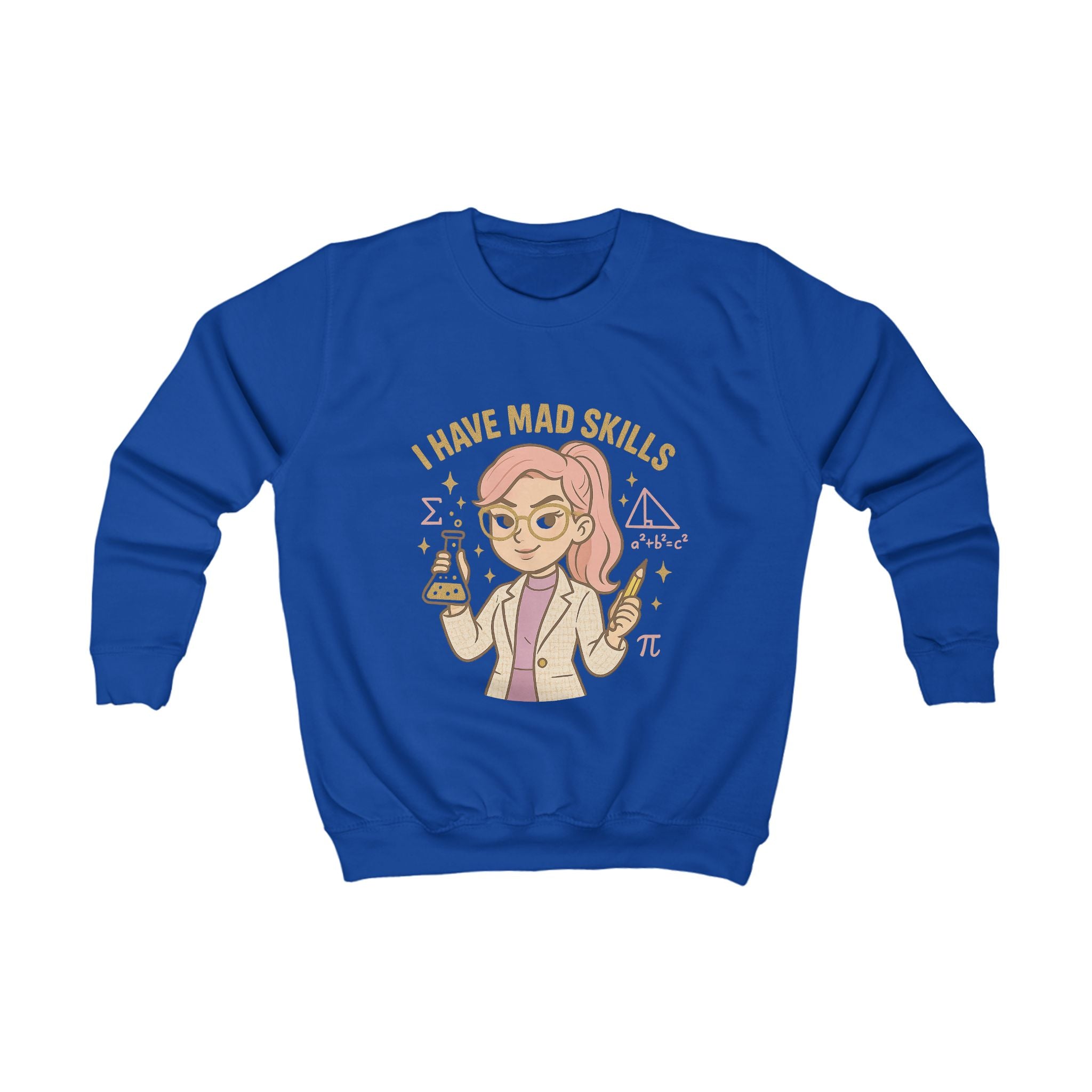Fun Science Kids Sweatshirt, Mad Skills Gift, Youth Pullover, Educational Sweatshirt, Science Lover Apparel, Perfect for Birthdays
