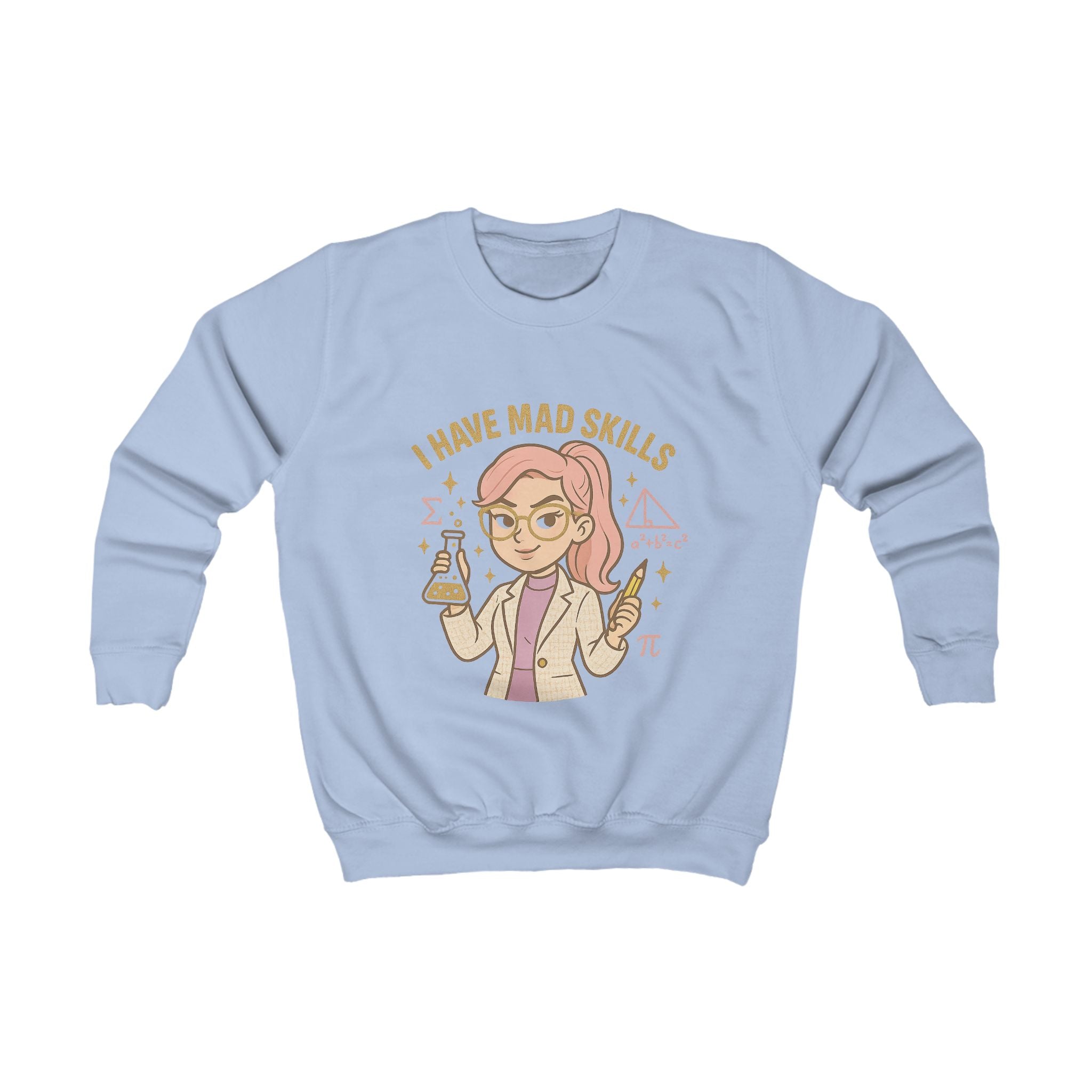 Fun Science Kids Sweatshirt, Mad Skills Gift, Youth Pullover, Educational Sweatshirt, Science Lover Apparel, Perfect for Birthdays