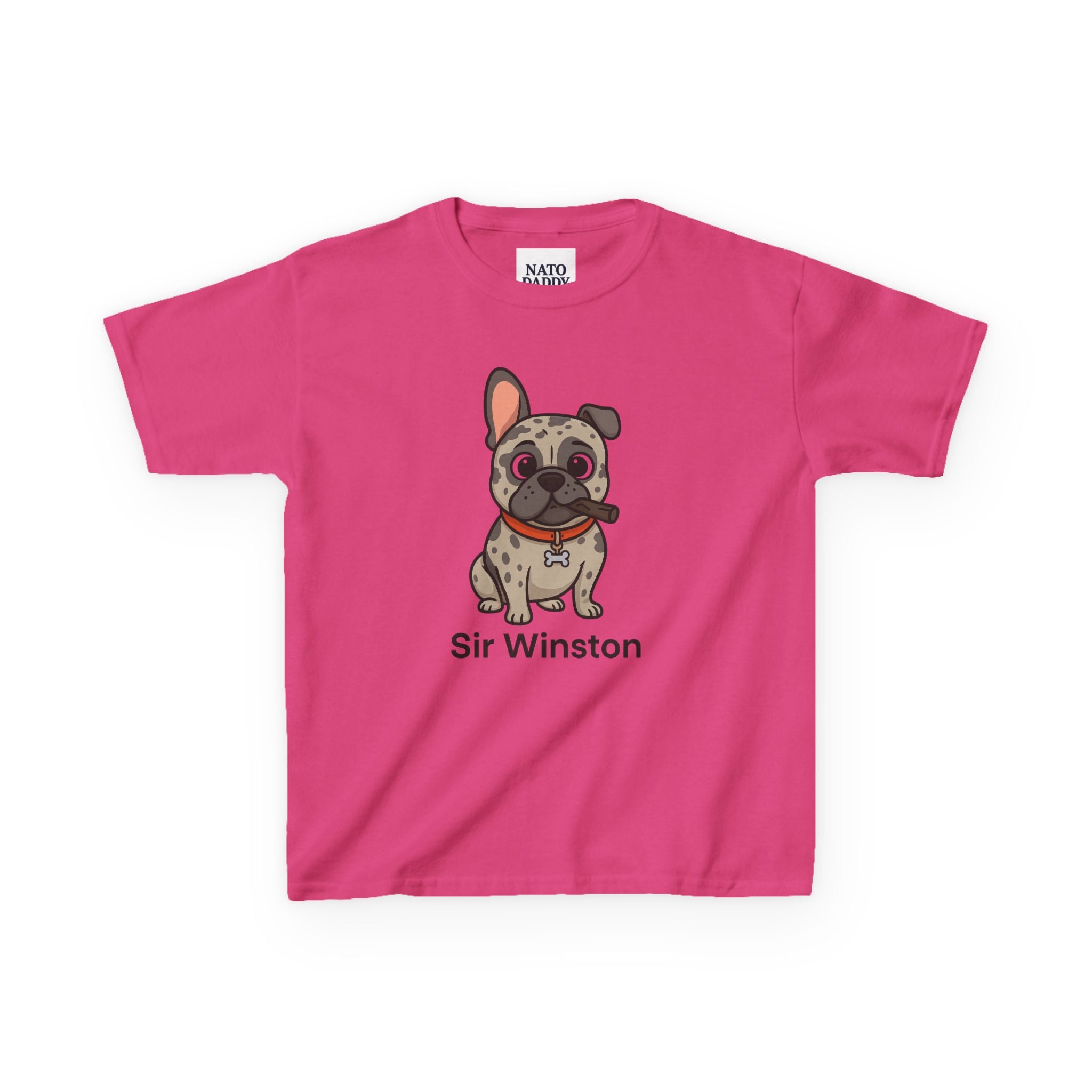 Sir Winston Dog Kids Tee, Cute Dog Shirt, Pet Lover Gift, Fun Casual Wear, Birthday Gift, Animal Lover Apparel