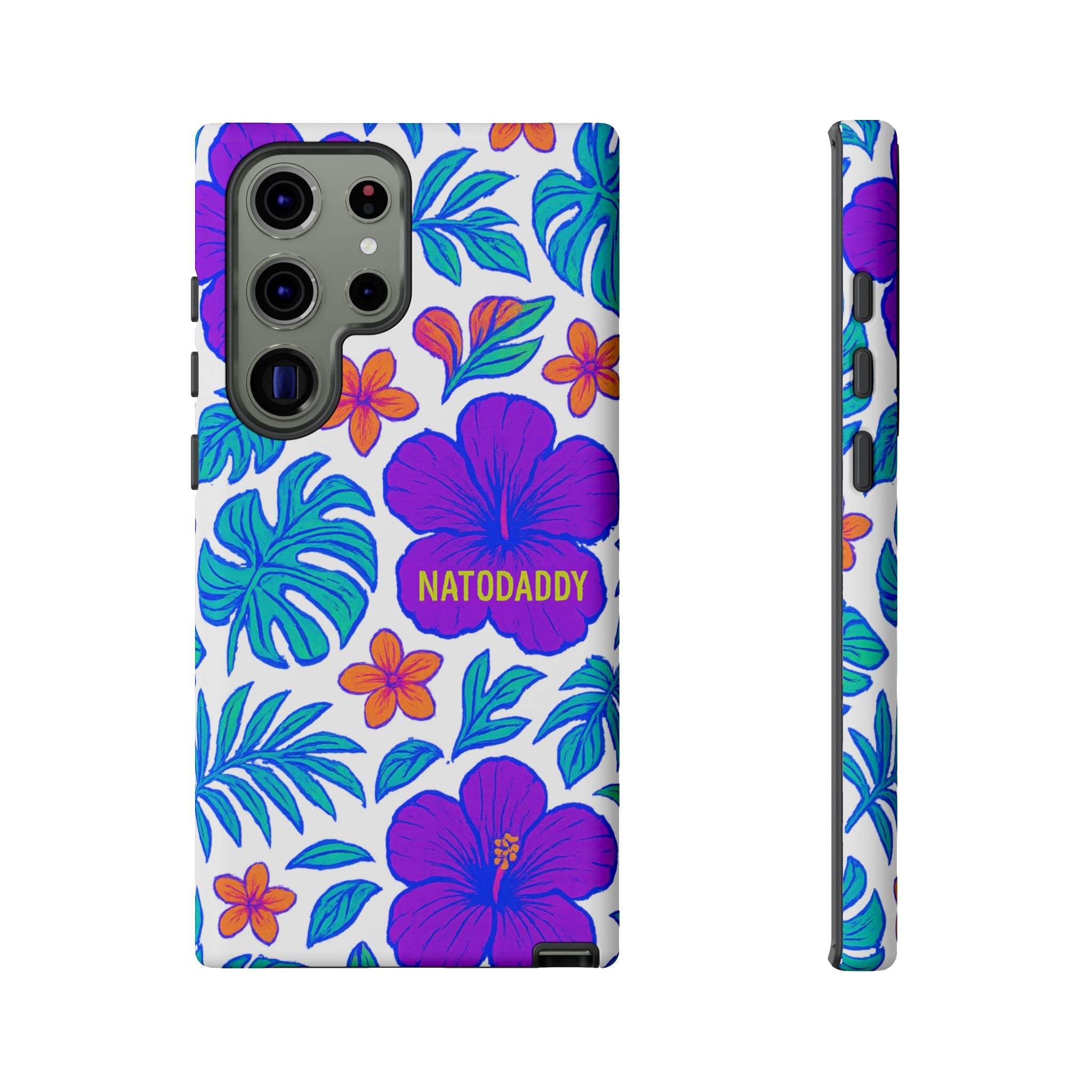 Tropical Phone Case | Tough Cases with Floral Design, Gift for Him/Her, Summer Vibe, Phone Accessory, Cute Design