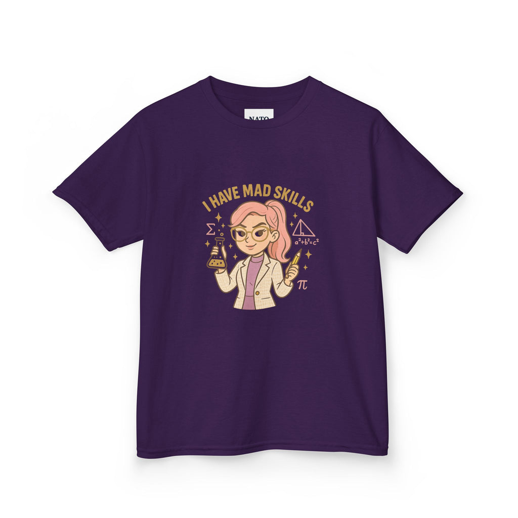 Kids Science Tee - 'I Have Mad Skills', Fun Kids Shirt for STEM Lovers, Perfect for School or Birthdays, Gift for Young Innovators, [...]