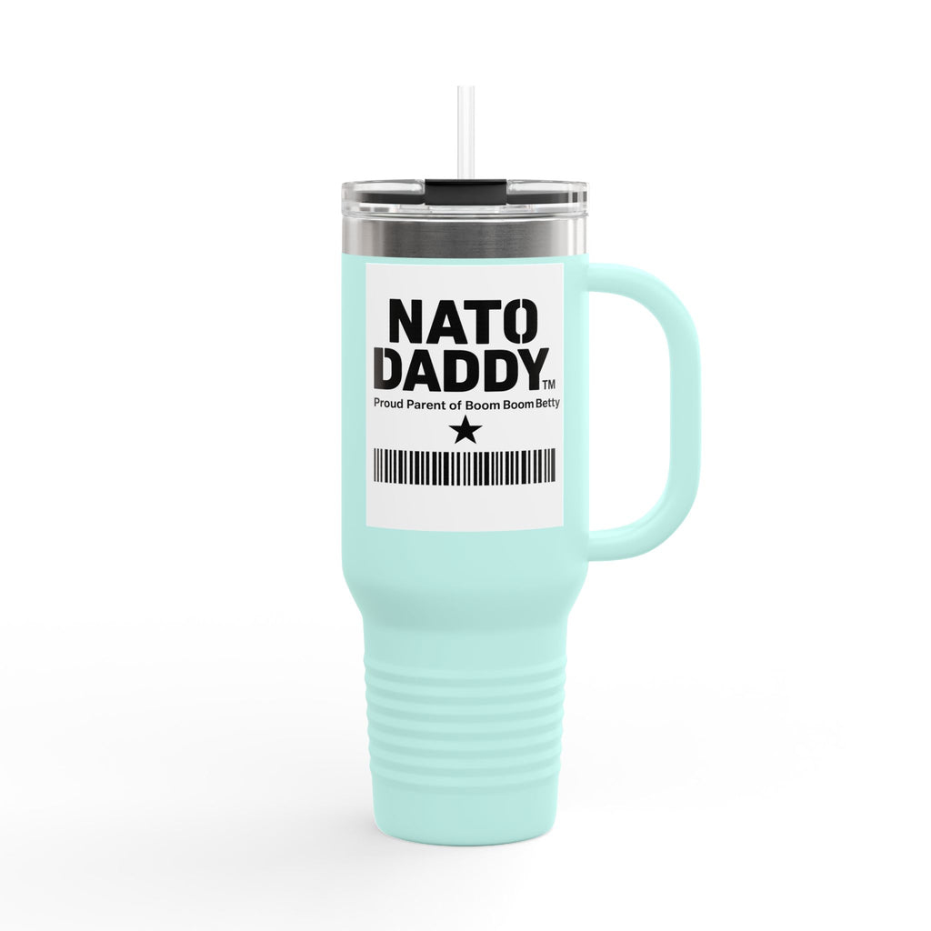 Nato Daddy Insulated Travel Mug | 40oz Dad Coffee Cup | Perfect for Gifts | Personalized Cooler Mug | Father's Day Essential