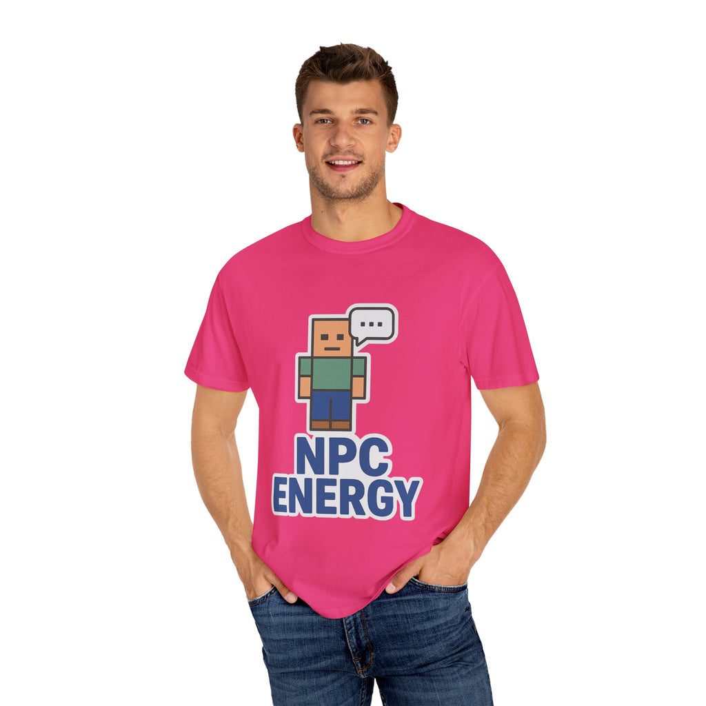 Unisex NPC Energy T-Shirt, Gamer Tee, Perfect Gift for Gamers, Casual Wear, Fun Video Game Apparel