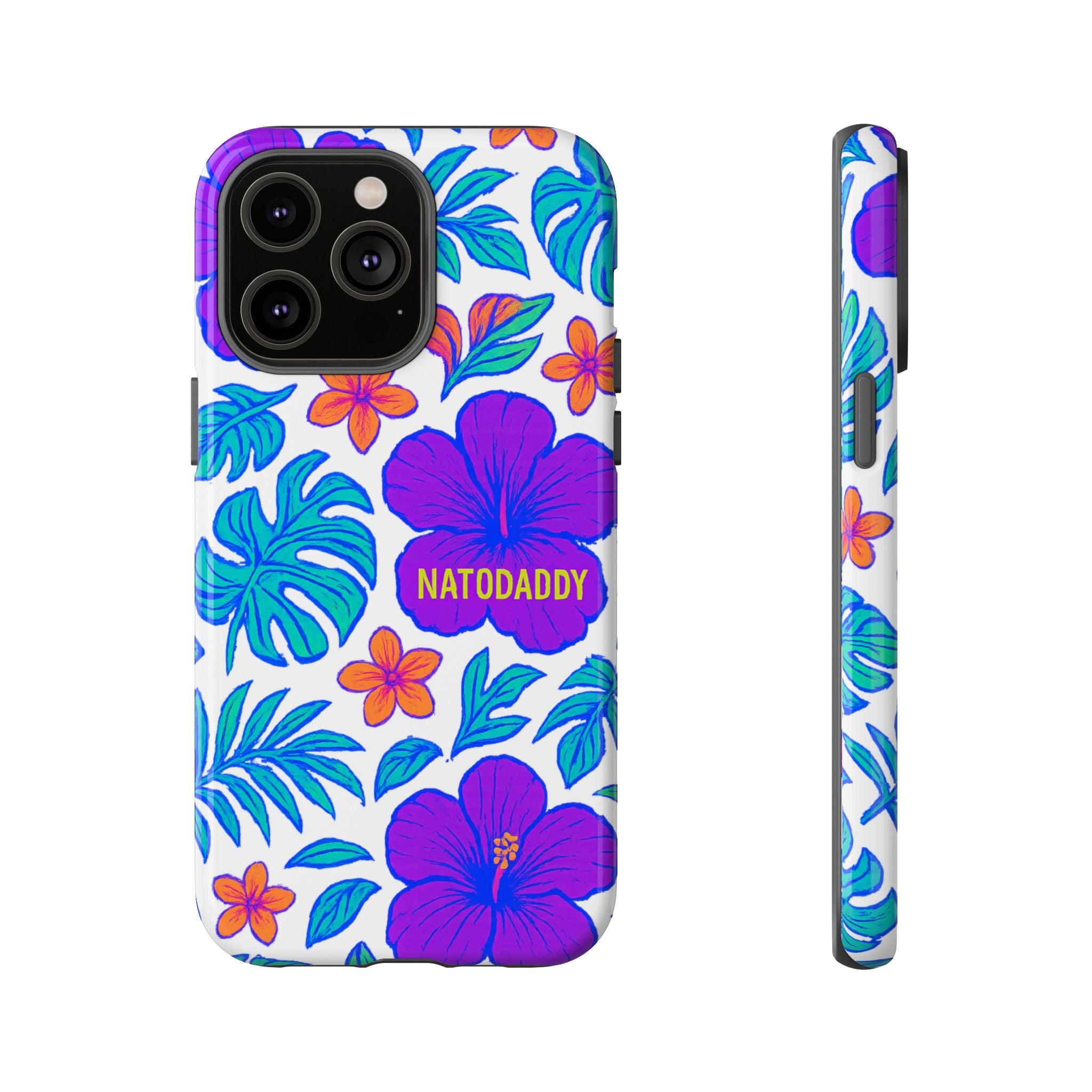 Tropical Phone Case | Tough Cases with Floral Design, Gift for Him/Her, Summer Vibe, Phone Accessory, Cute Design