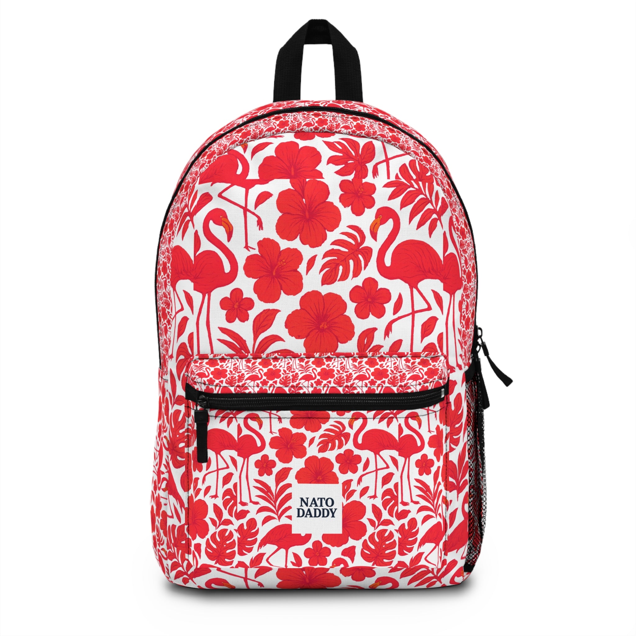 Tropical Floral Backpack - Stylish, Durable, Trendy Bag for School, Travel, Beach Days, Gifts, Summer Fashion