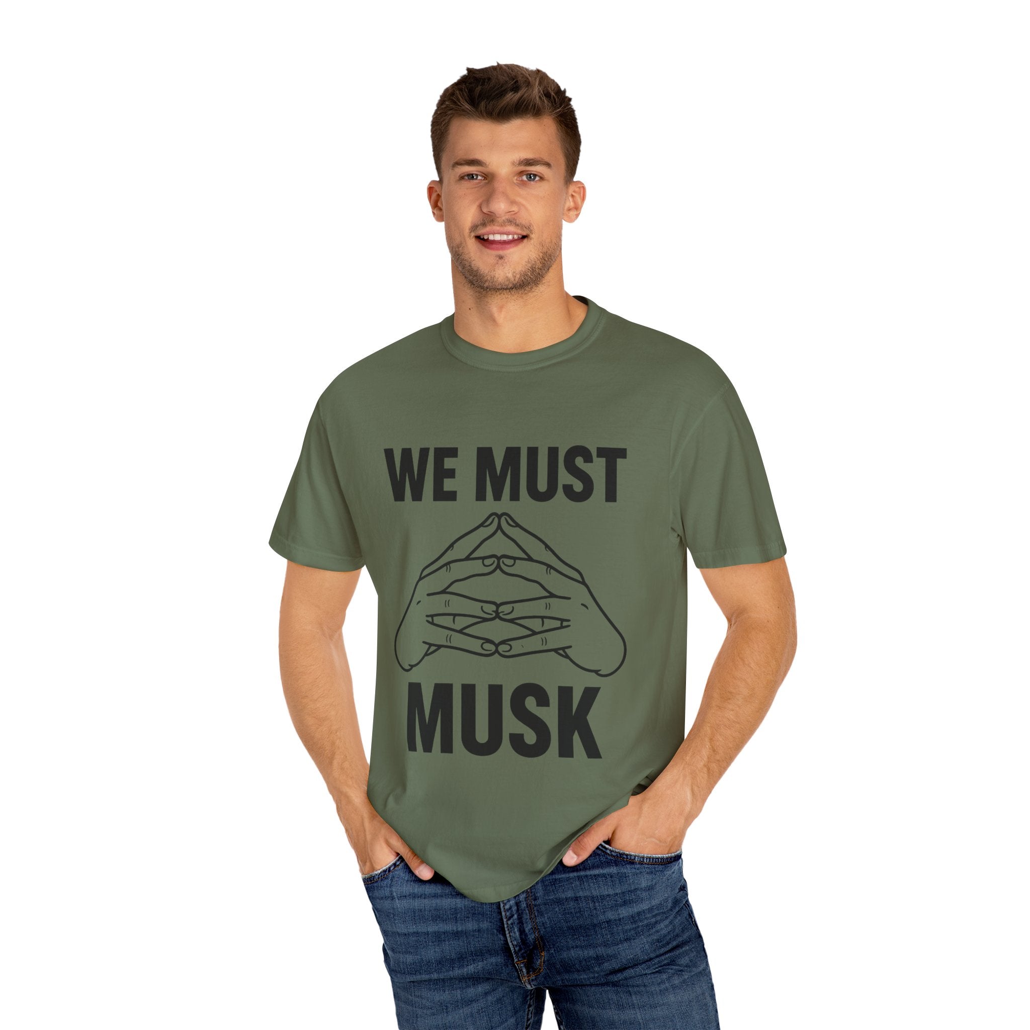 We Must Musk Unisex T-Shirt, Funny Graphic Tee for Tech Lovers, Gift for Elon Musk Fans, Casual Wear, Unique Statement Shirt