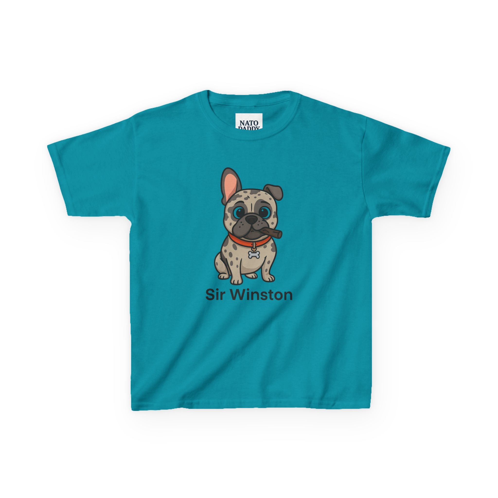 Sir Winston Dog Kids Tee, Cute Dog Shirt, Pet Lover Gift, Fun Casual Wear, Birthday Gift, Animal Lover Apparel