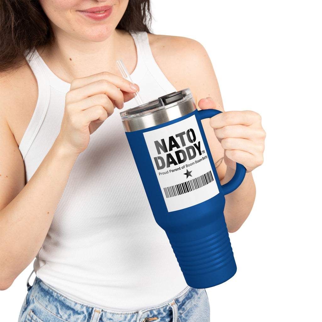 Nato Daddy Insulated Travel Mug | 40oz Dad Coffee Cup | Perfect for Gifts | Personalized Cooler Mug | Father's Day Essential
