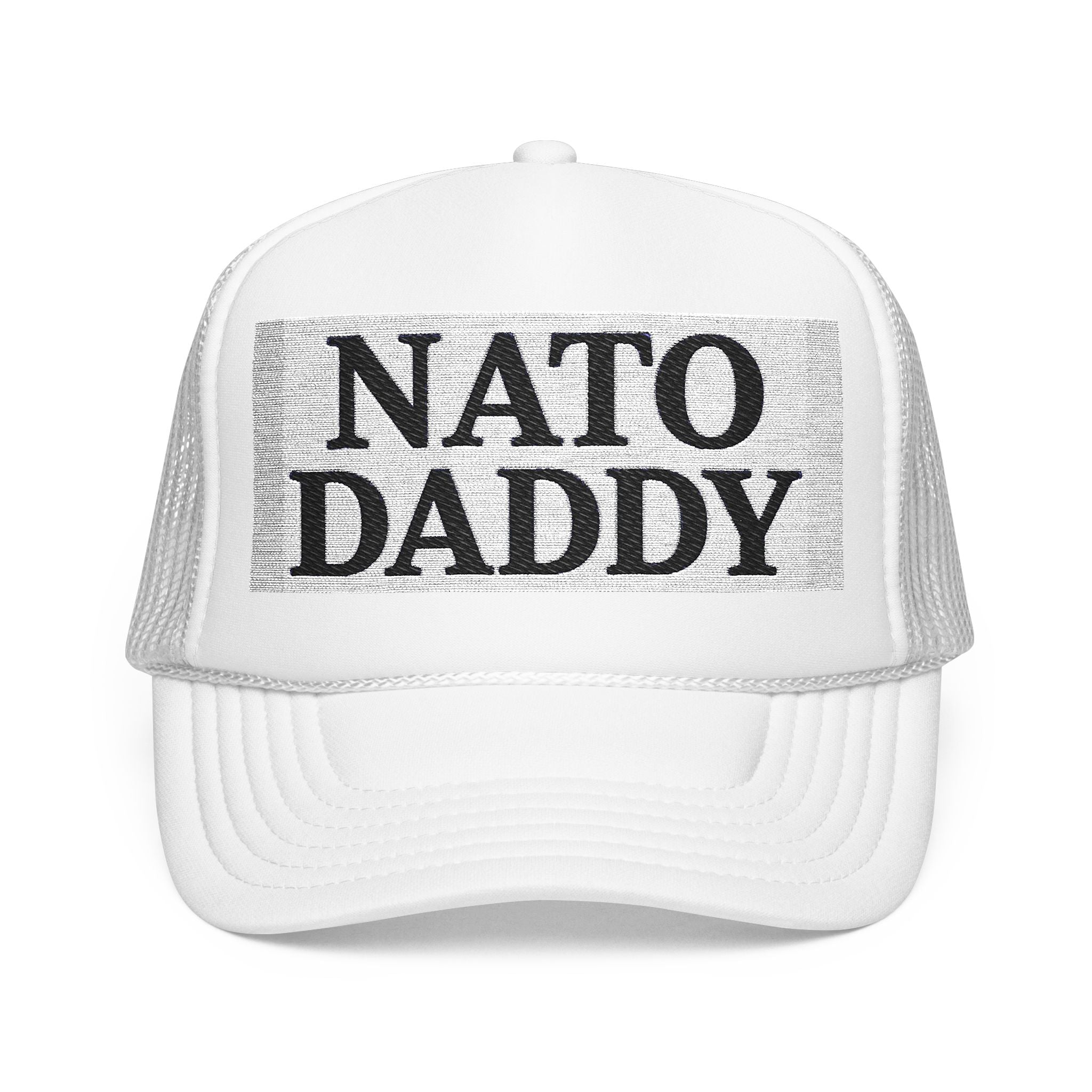 NATO Daddy Foam Trucker Hat, Funny Dad Gift, Casual Summer Hat, Embroidered Cap, Father's Day Accessory, Outdoor Fashion