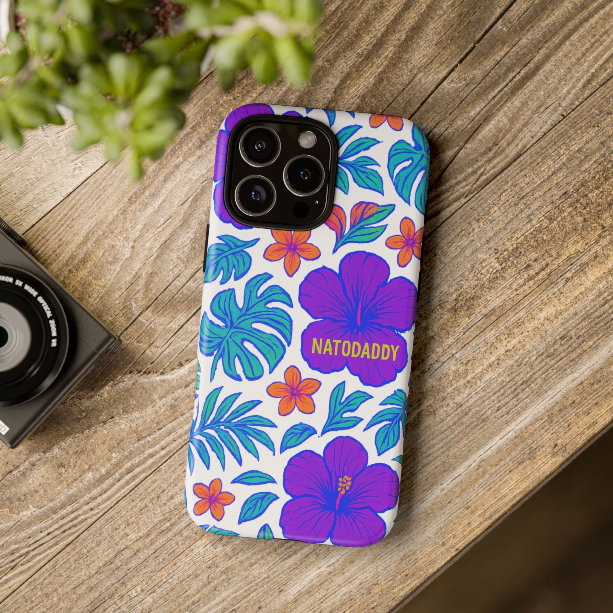 Tropical Phone Case | Tough Cases with Floral Design, Gift for Him/Her, Summer Vibe, Phone Accessory, Cute Design
