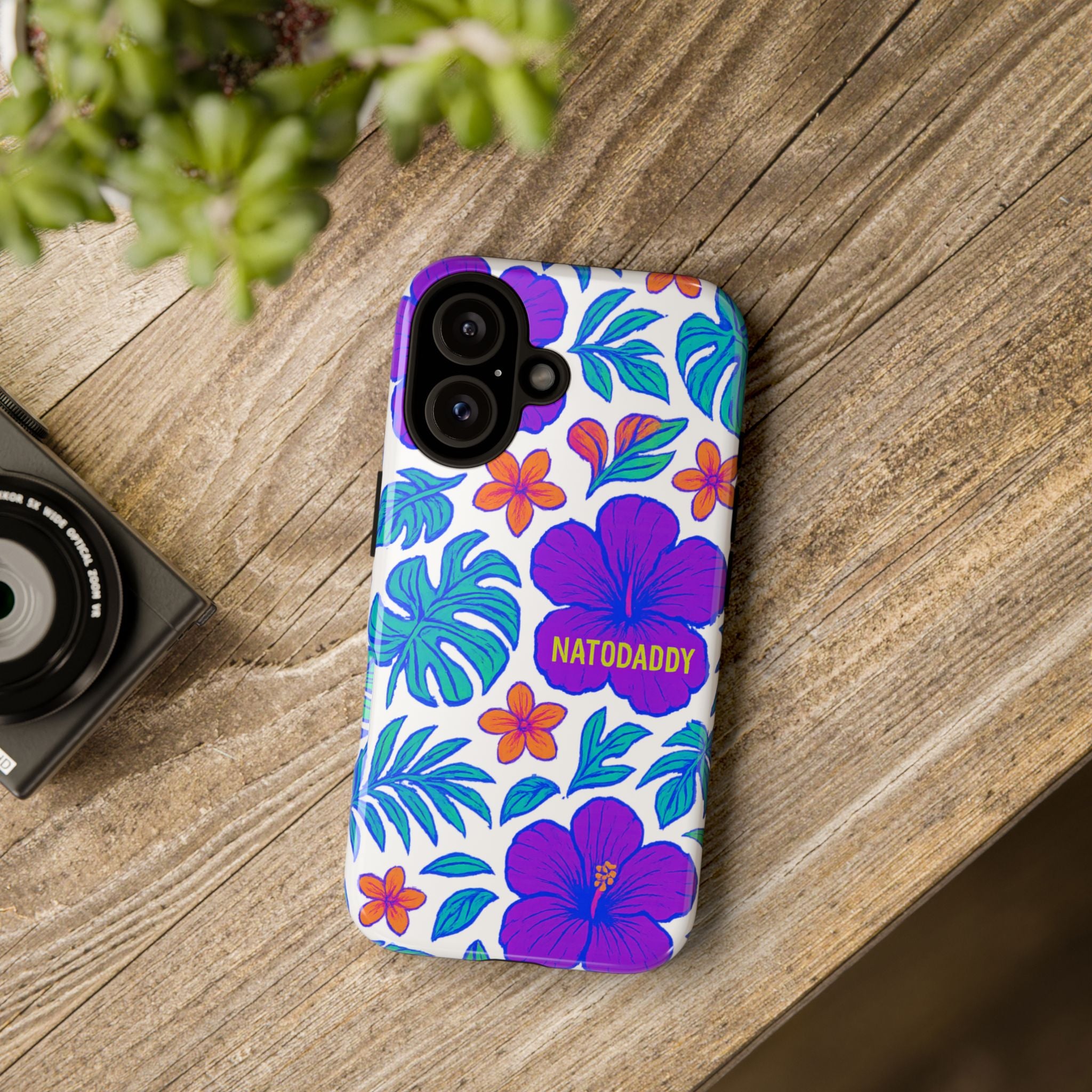 Tropical Phone Case | Tough Cases with Floral Design, Gift for Him/Her, Summer Vibe, Phone Accessory, Cute Design