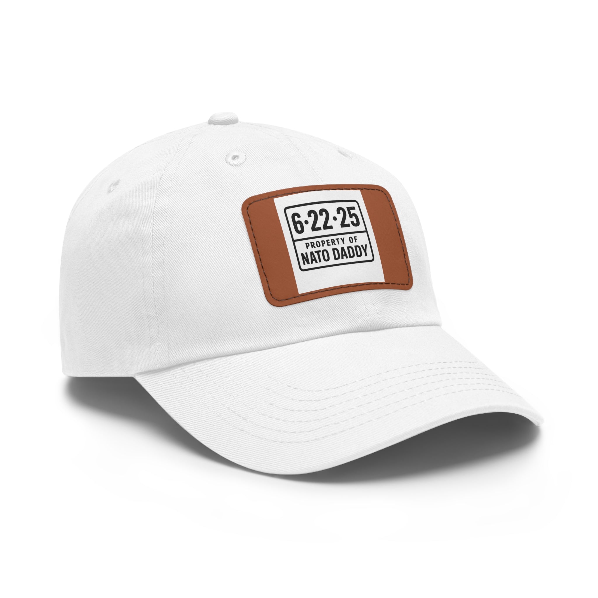 Dad Hat with Leather Patch | Personalized Gift for Dads, Birthday Hat, Outdoor Cap, Father’s Day Gift, Casual Style