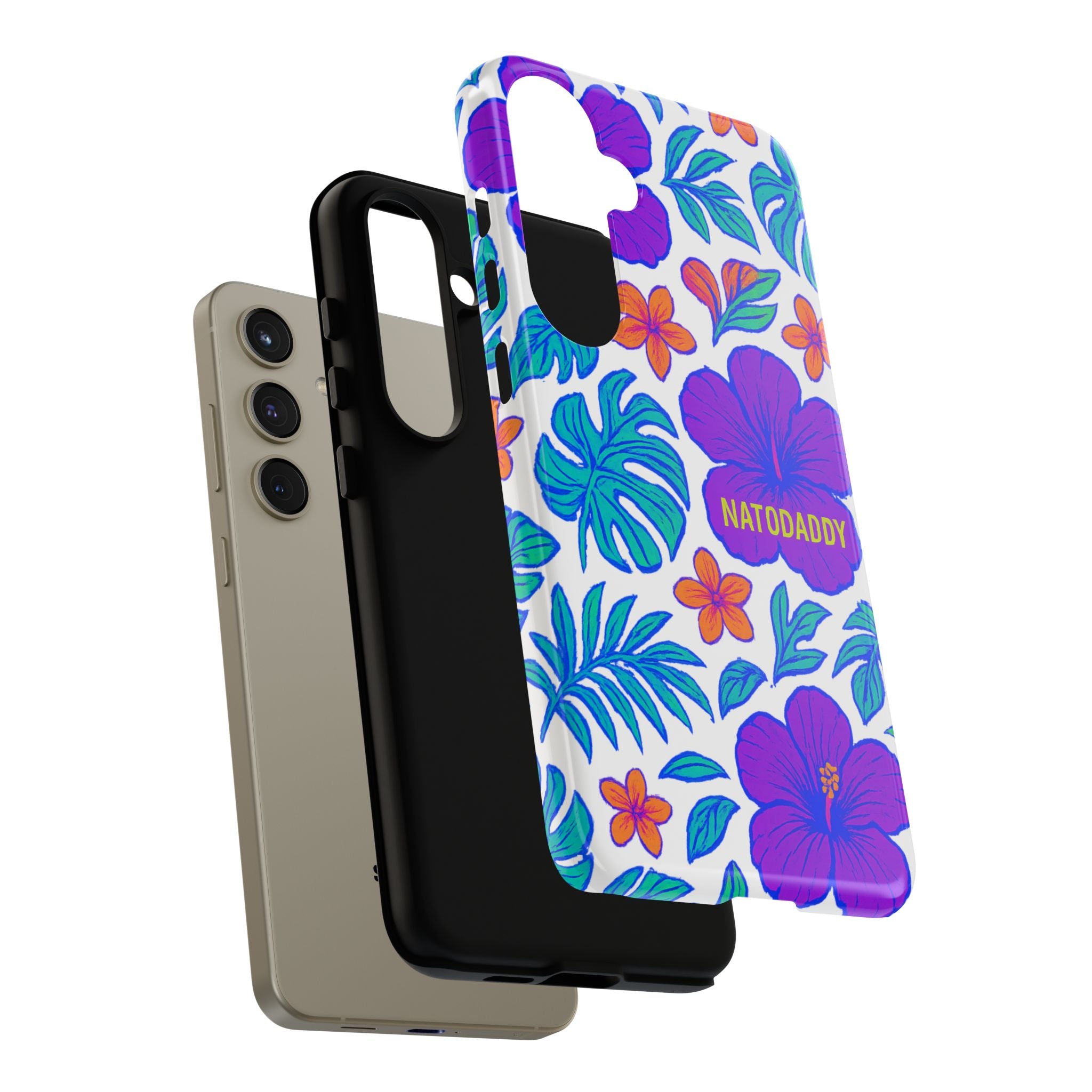 Tropical Phone Case | Tough Cases with Floral Design, Gift for Him/Her, Summer Vibe, Phone Accessory, Cute Design
