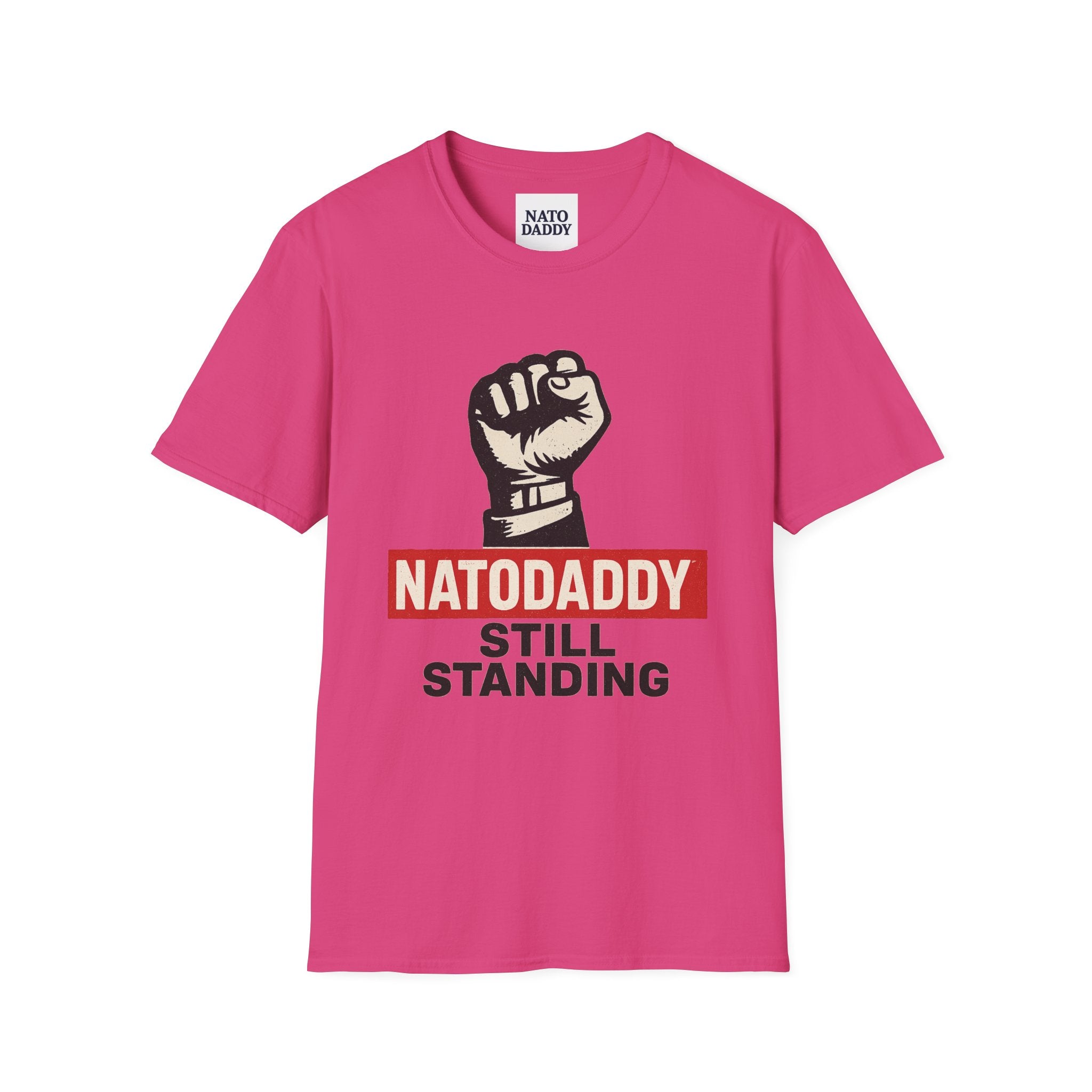 Empowering Unisex Softstyle T-Shirt - Natodaddy Still Standing, Casual Gift for Dads, Father's Day, Motivational Apparel, Unique Graphic Tee