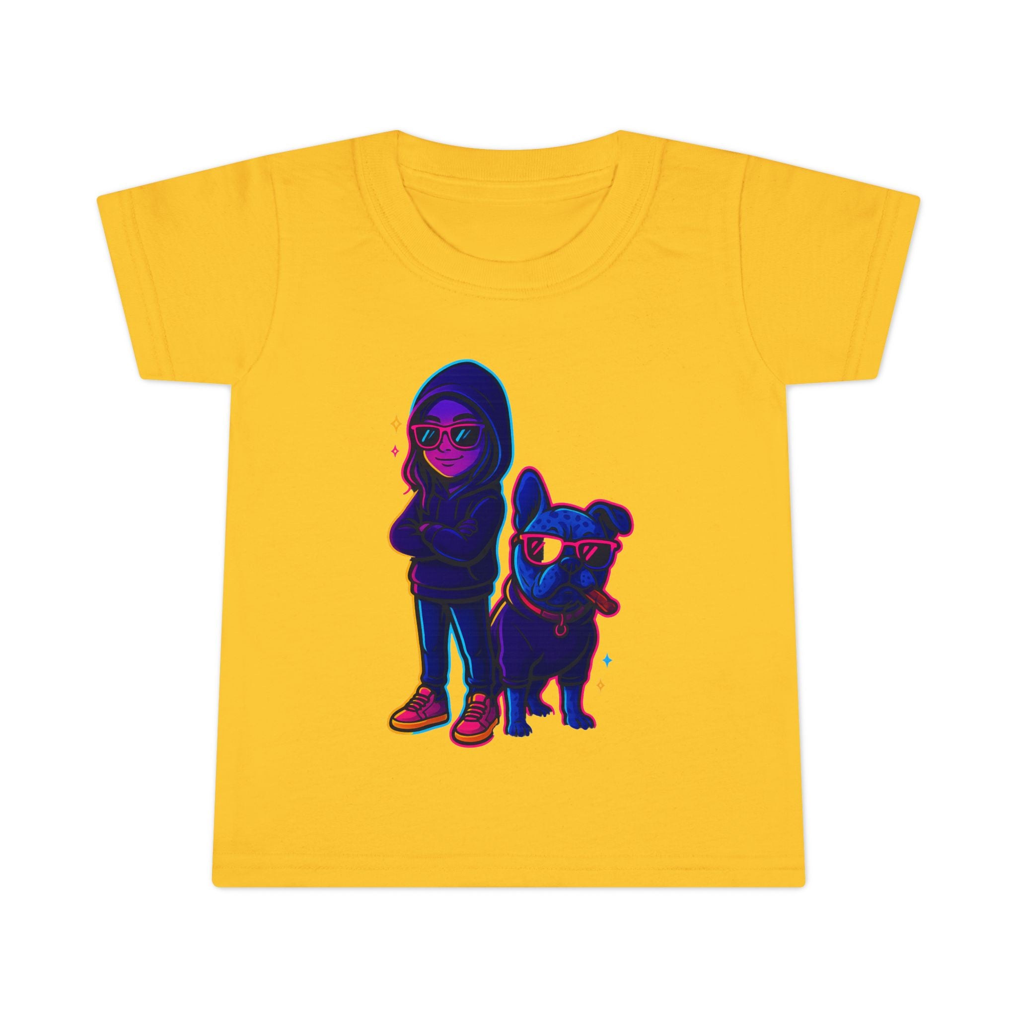 Cool Kids' Toddler T-Shirt with Fun Graphic, Bright Yellow Tee for Playful Outfits, Gifts for Boys and Girls, Summer Wardrobe Must-Have
