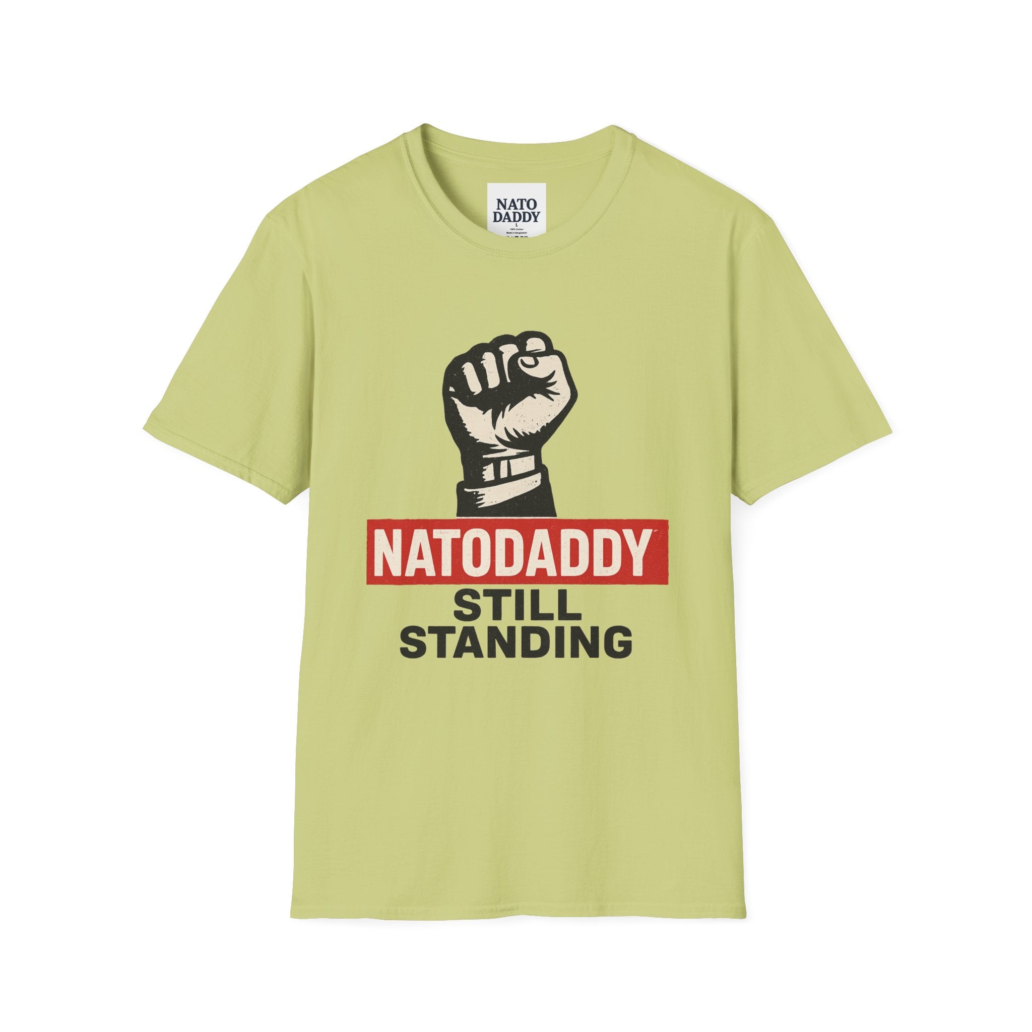 Empowering Unisex Softstyle T-Shirt - Natodaddy Still Standing, Casual Gift for Dads, Father's Day, Motivational Apparel, Unique Graphic Tee
