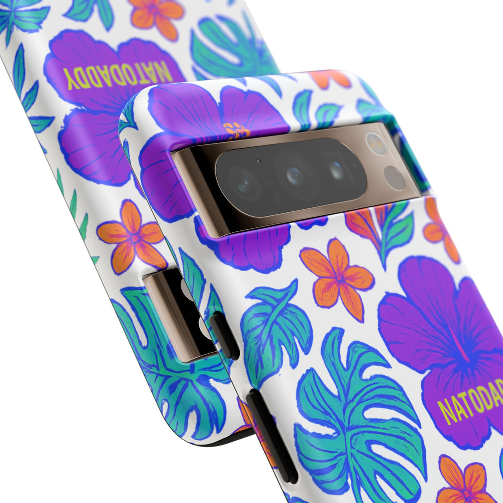 Tropical Phone Case | Tough Cases with Floral Design, Gift for Him/Her, Summer Vibe, Phone Accessory, Cute Design