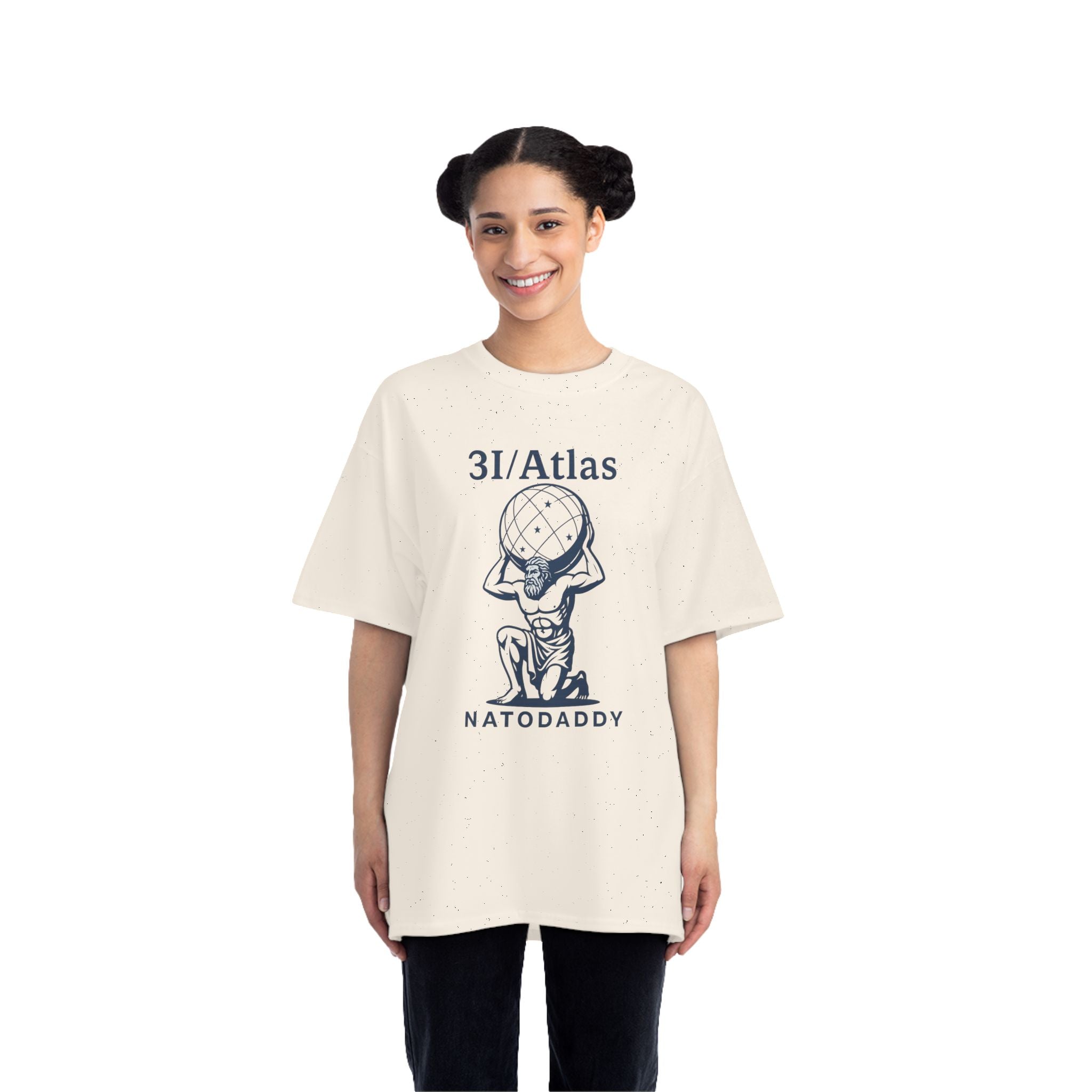 Atlas Daddy T-Shirt, Father's Day Gift, Cartoon Tee, Unique Dads Apparel, Fun Gift for Fathers, Summer Style, Comfy Casual Wear