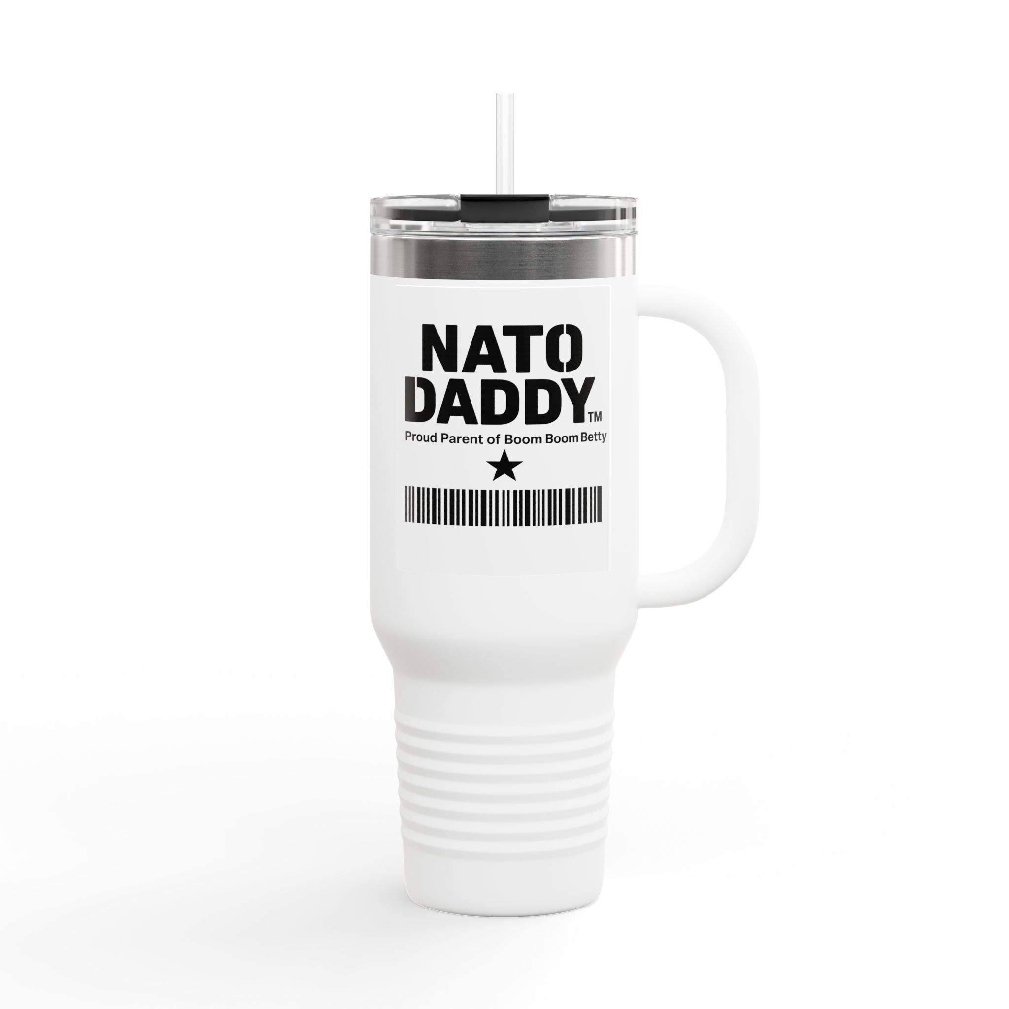 Nato Daddy Insulated Travel Mug | 40oz Dad Coffee Cup | Perfect for Gifts | Personalized Cooler Mug | Father's Day Essential