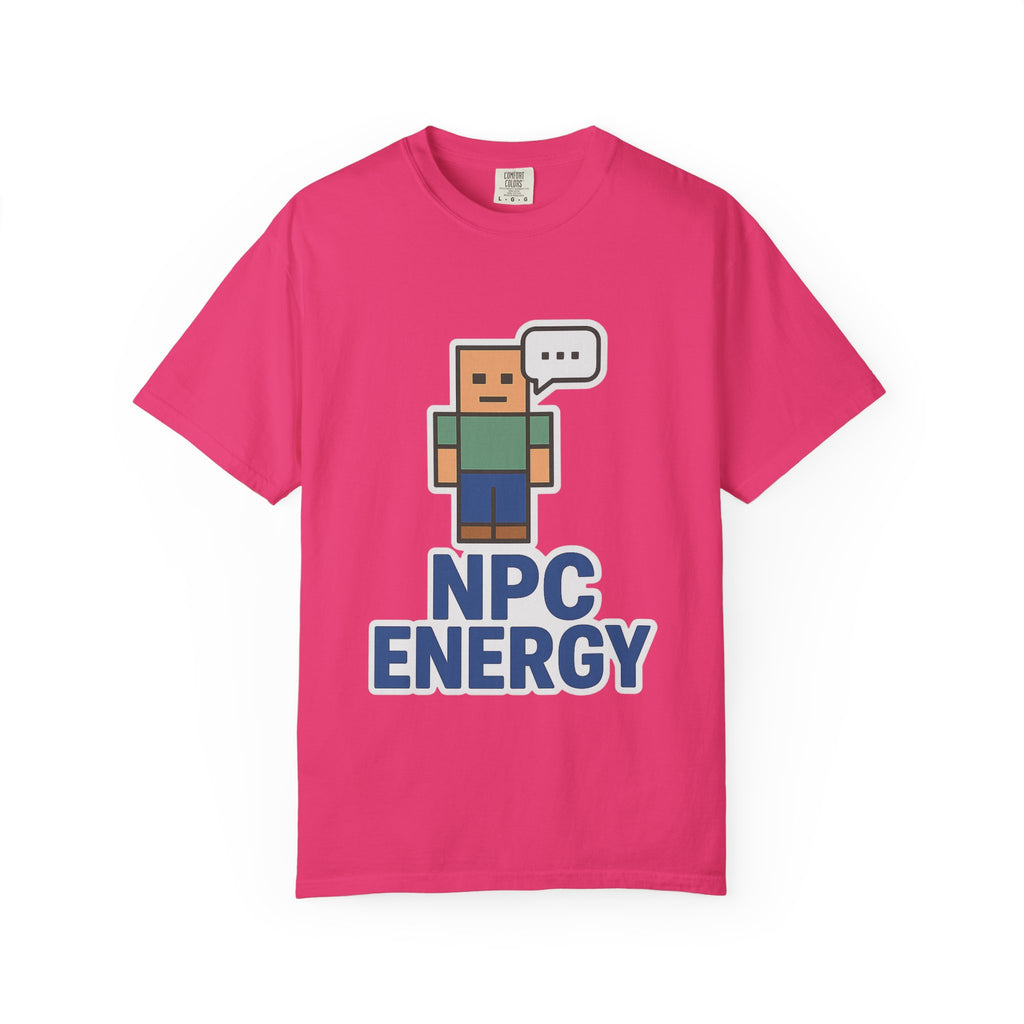 Unisex NPC Energy T-Shirt, Gamer Tee, Perfect Gift for Gamers, Casual Wear, Fun Video Game Apparel