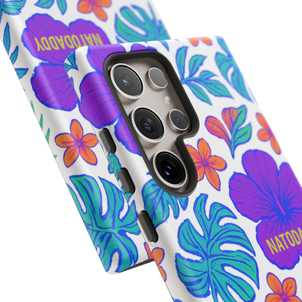 Tropical Phone Case | Tough Cases with Floral Design, Gift for Him/Her, Summer Vibe, Phone Accessory, Cute Design