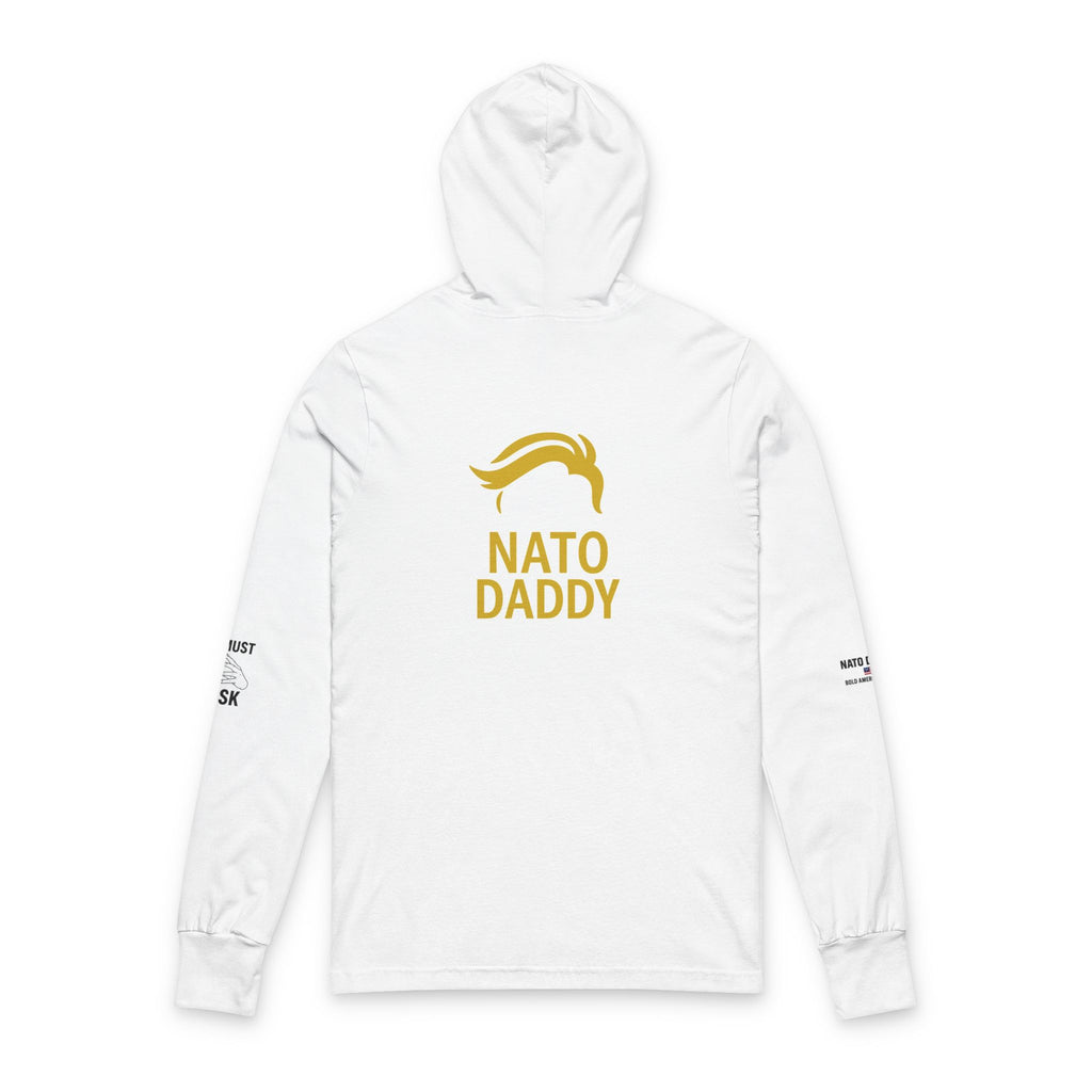 Nato Daddy Hoodie: Unisex Long Sleeve Tee, Fun Gift for Dads, Casual Wear, Father's Day, Family Events, Graphic Tee