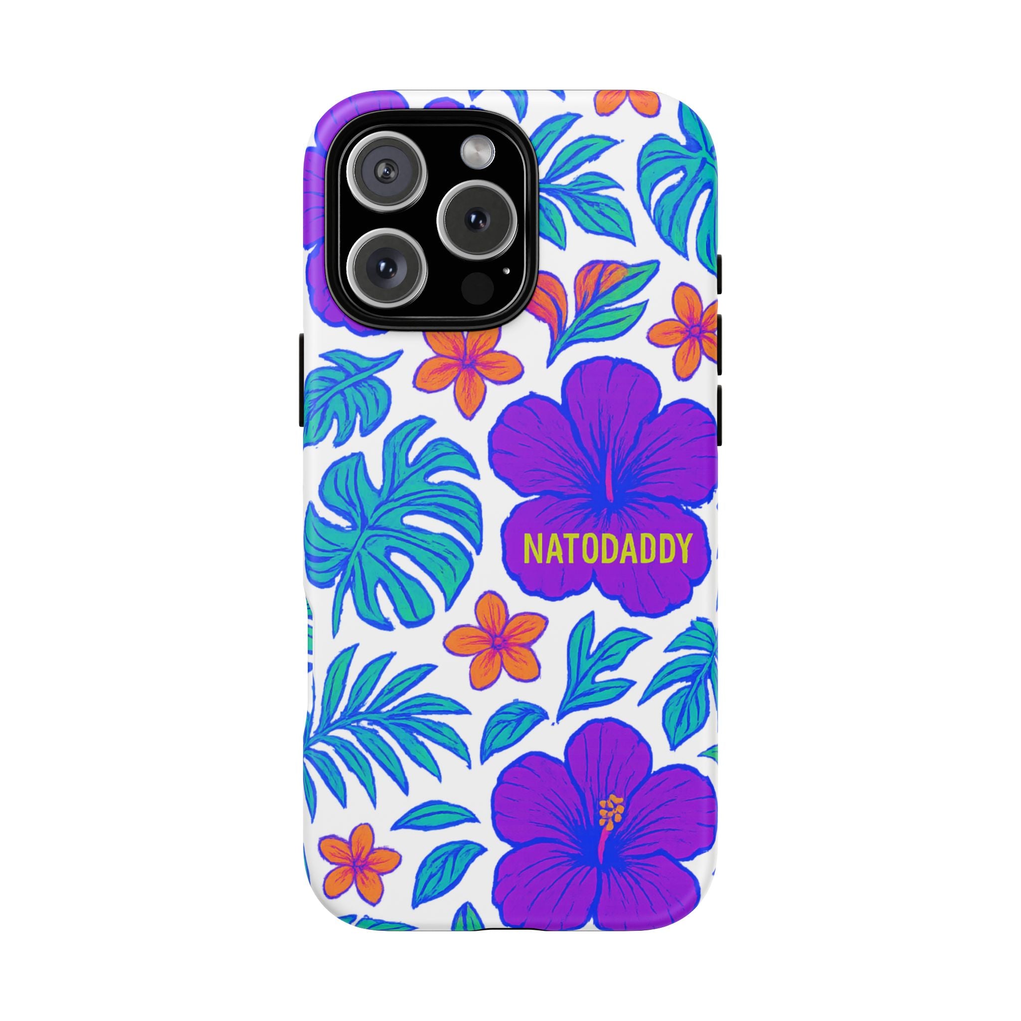 Tropical Phone Case | Tough Cases with Floral Design, Gift for Him/Her, Summer Vibe, Phone Accessory, Cute Design