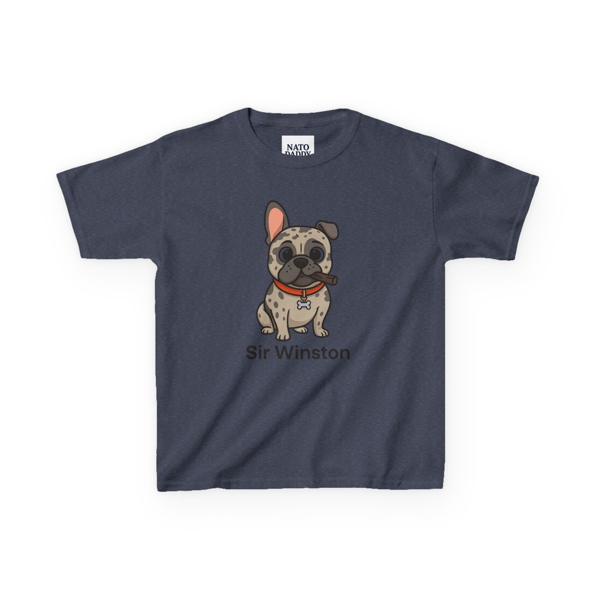 Sir Winston Dog Kids Tee, Cute Dog Shirt, Pet Lover Gift, Fun Casual Wear, Birthday Gift, Animal Lover Apparel