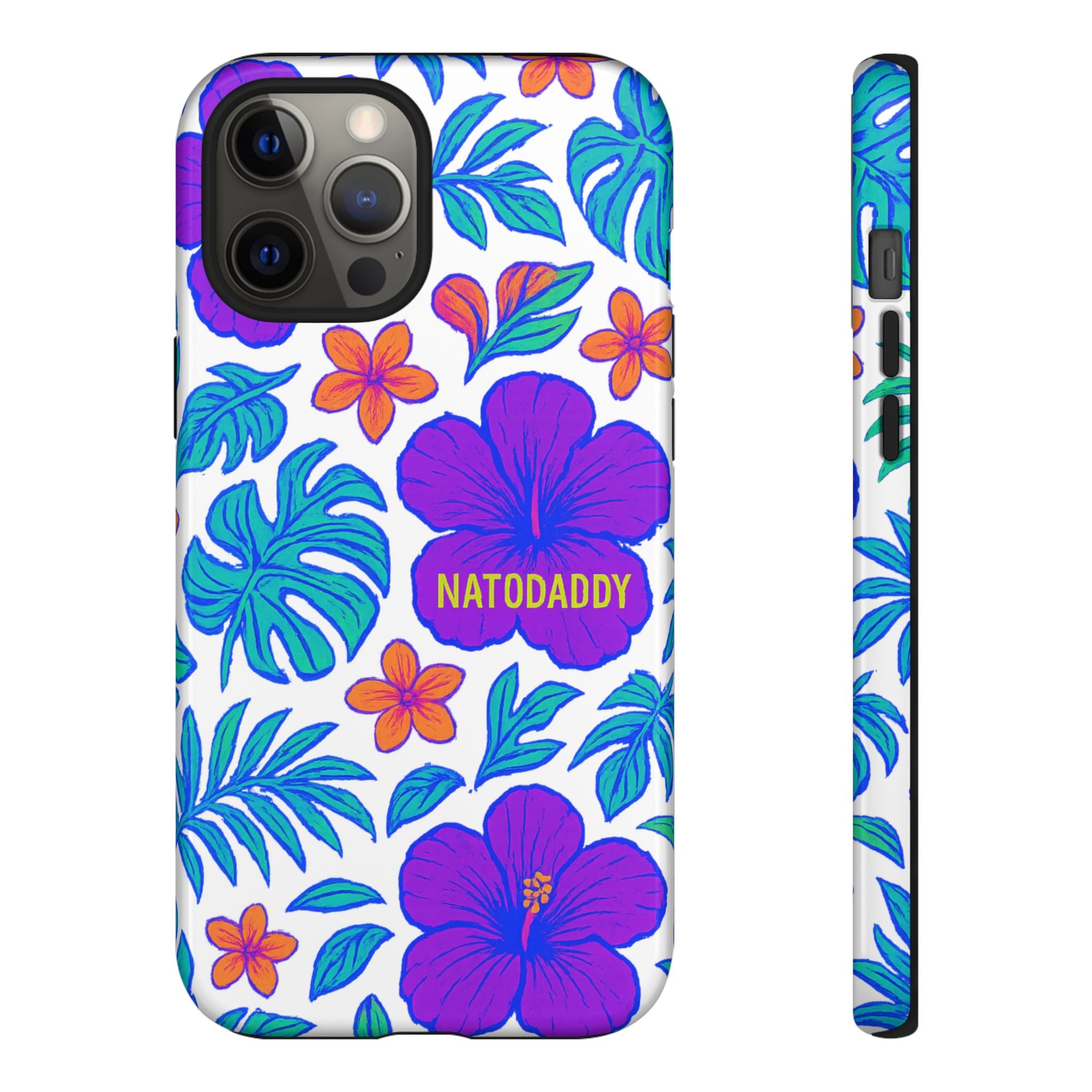 Tropical Phone Case | Tough Cases with Floral Design, Gift for Him/Her, Summer Vibe, Phone Accessory, Cute Design