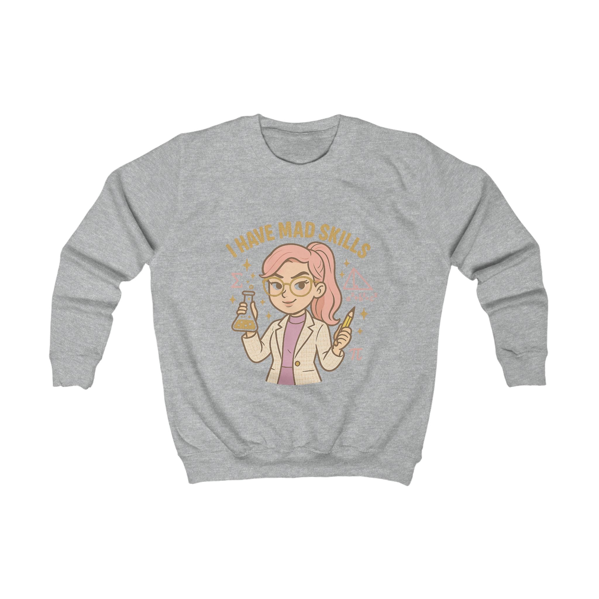 Fun Science Kids Sweatshirt, Mad Skills Gift, Youth Pullover, Educational Sweatshirt, Science Lover Apparel, Perfect for Birthdays