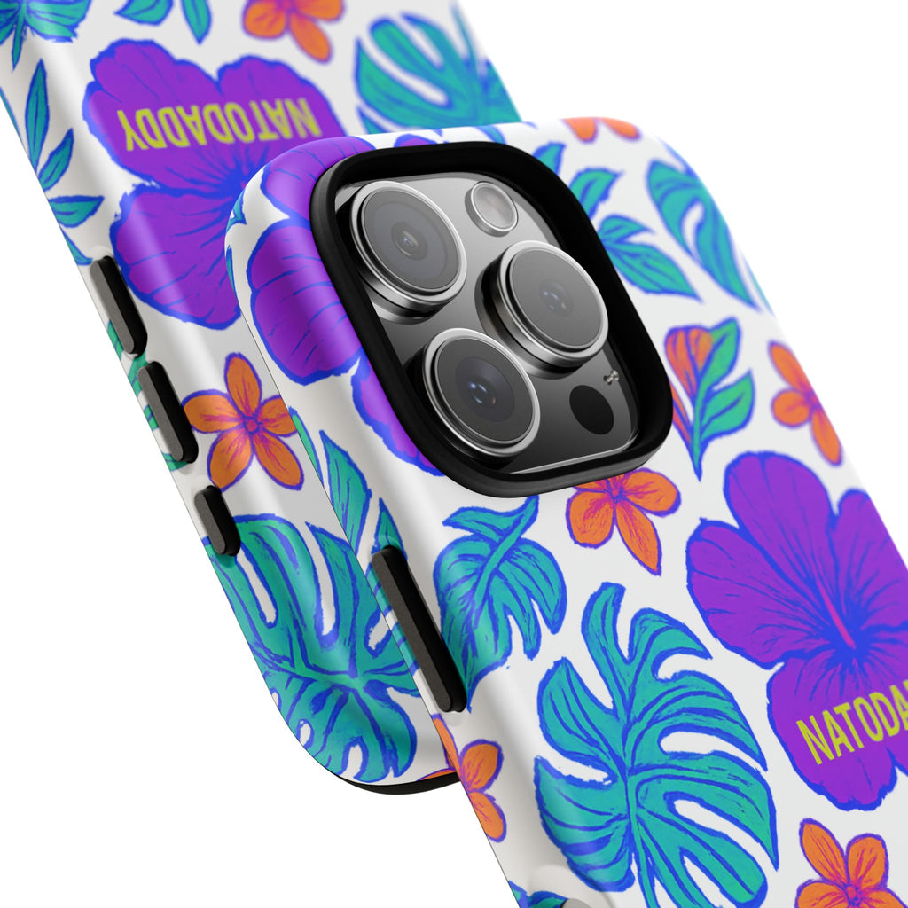Tropical Phone Case | Tough Cases with Floral Design, Gift for Him/Her, Summer Vibe, Phone Accessory, Cute Design